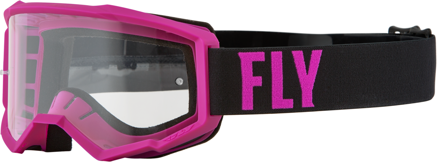 YOUTH FOCUS GOGGLE PINK/BLACK W/ CLEAR LENS