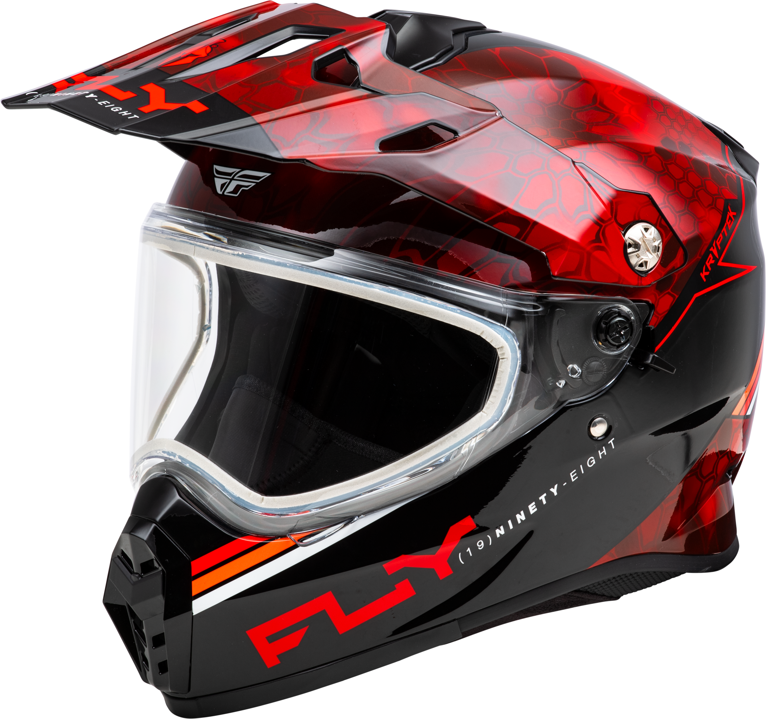 TREKKER CW CONCEAL HELMET DUAL SHLD RED/BLACK 2X
