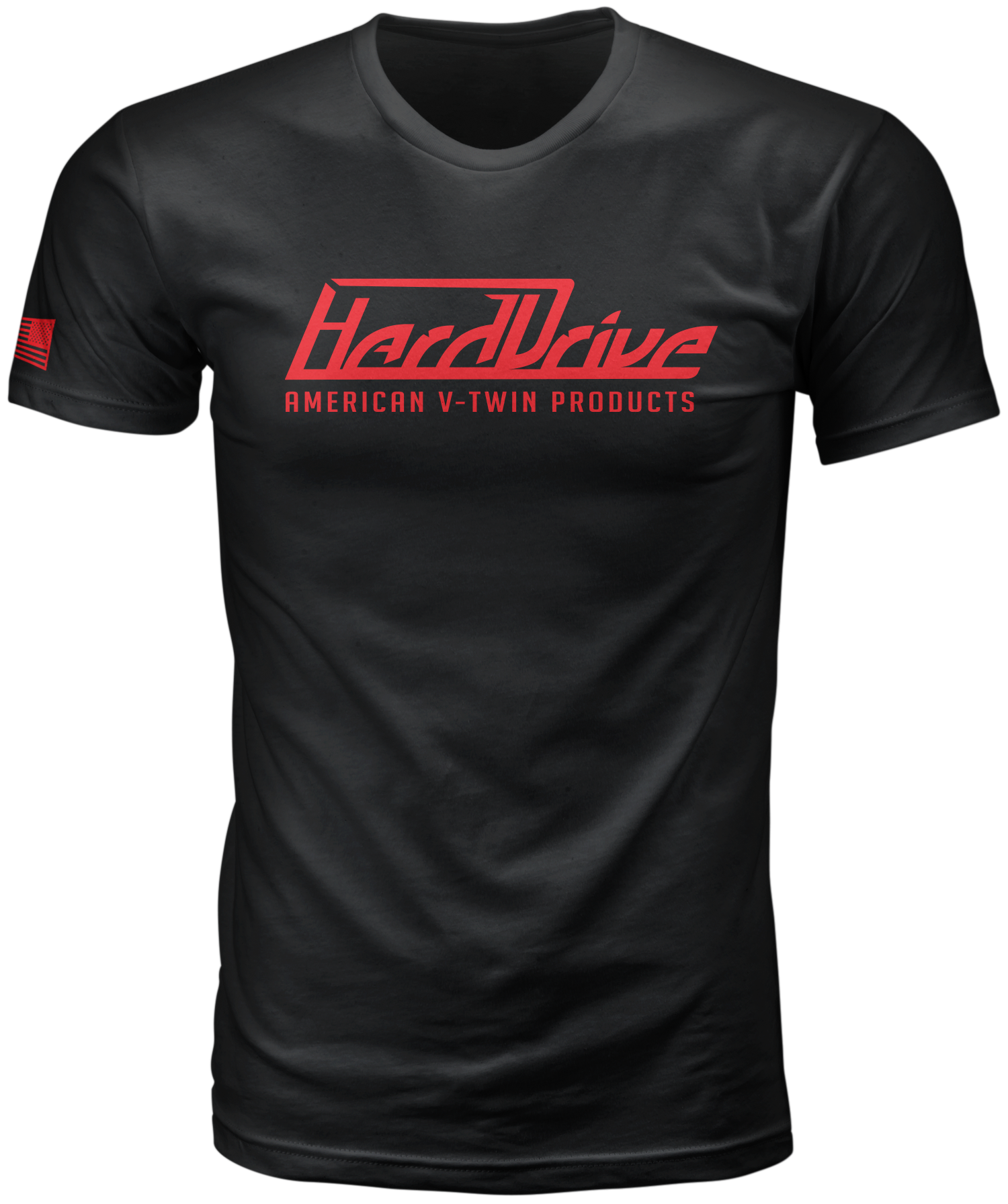 HARDDRIVE TEE BLACK/RED MD