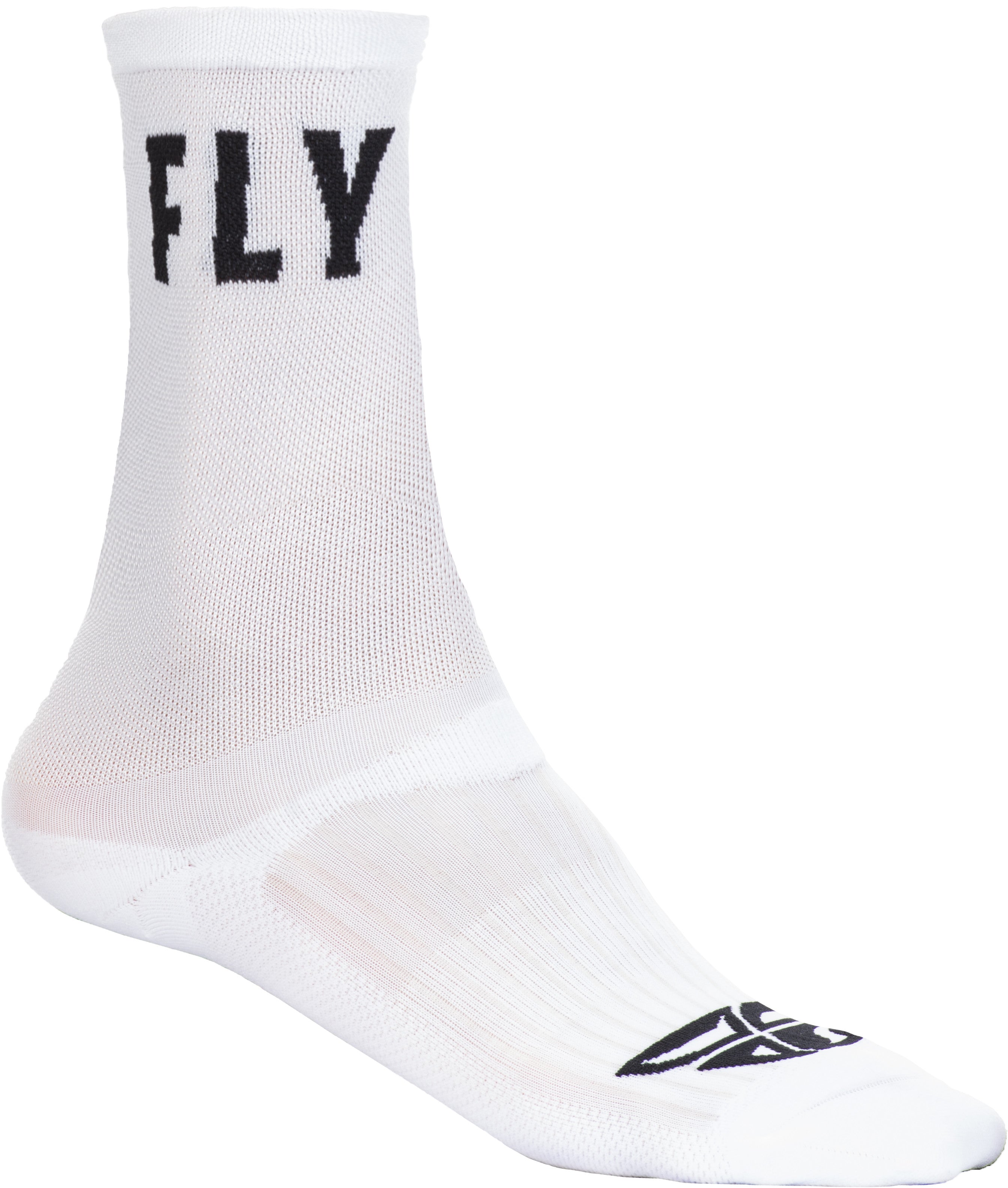 FLY CREW SOCKS WHITE LG/XL