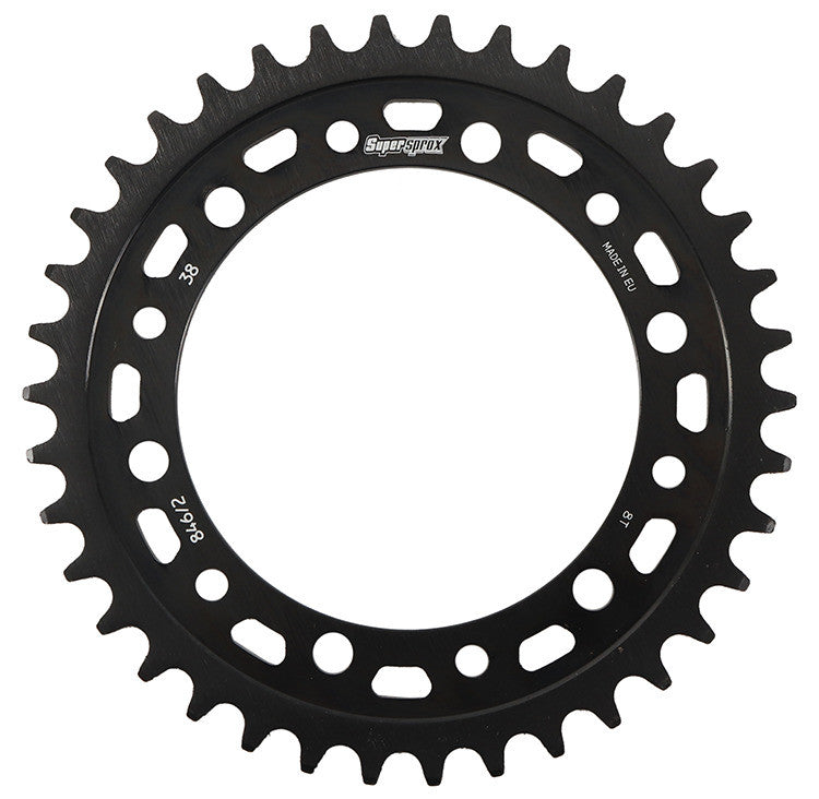 REAR EDGE SPROCKET STEEL 38T-520 BLK HON