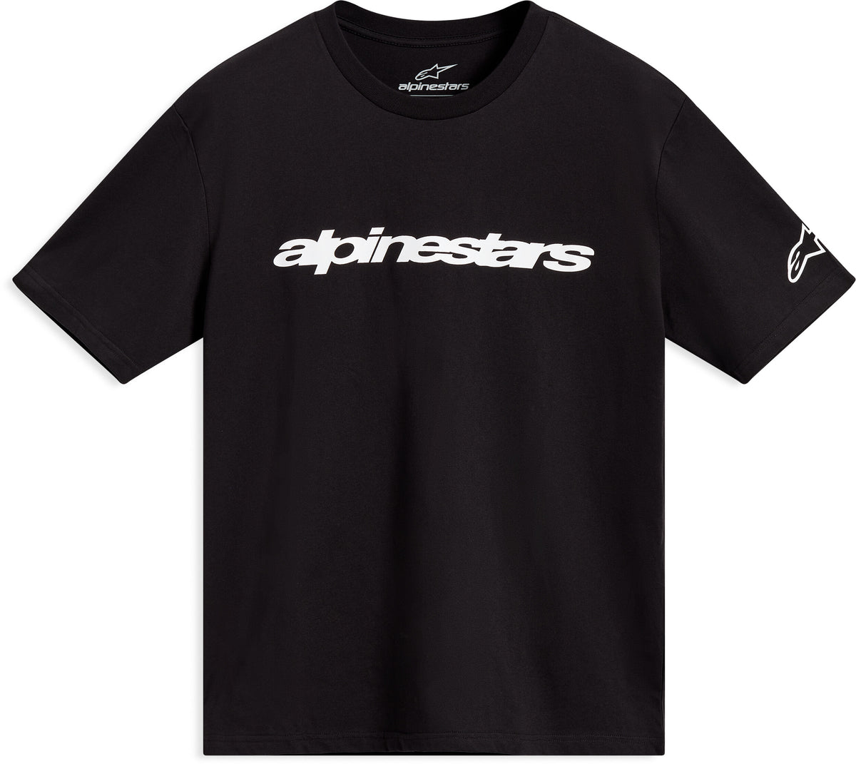 RACE WORDMARK SS CSF TEE BLACK/WHITE SM