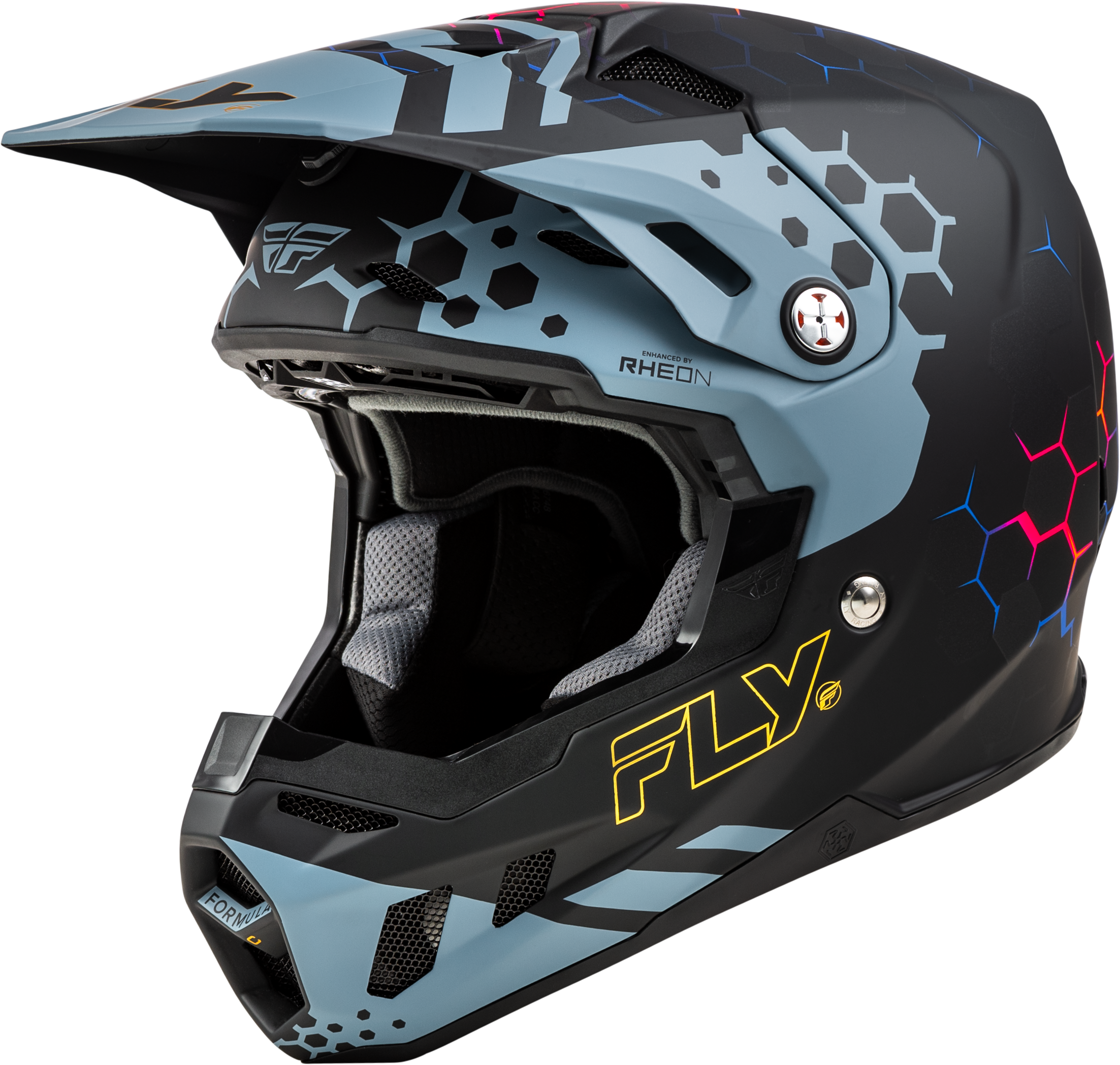 YOUTH FORMULA CC TEKTONIC HELMET MATTE BLK/SLATE/BLUE YL