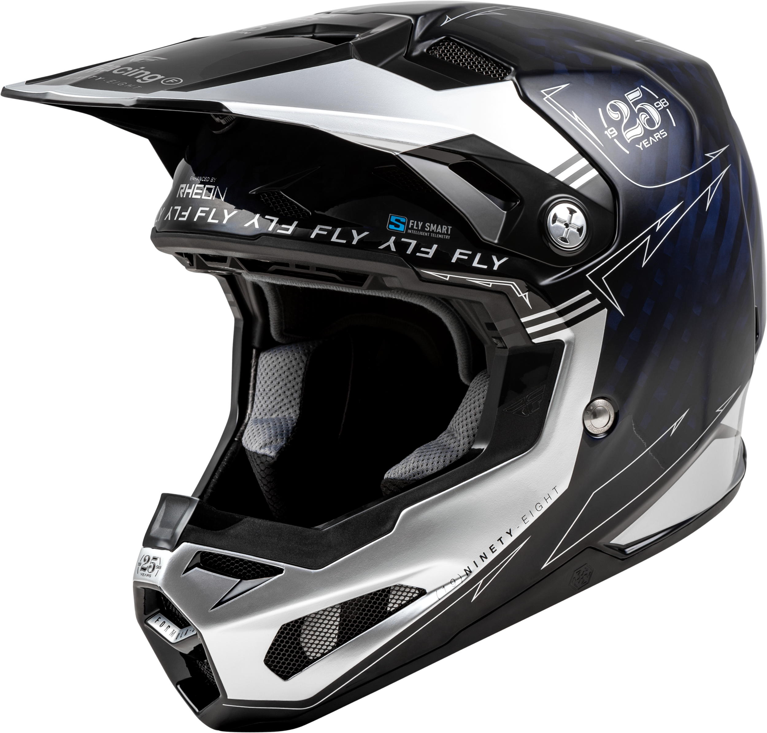 FORMULA S CARBON LEGACY HELMET BLUE CARBON/SILVER LG