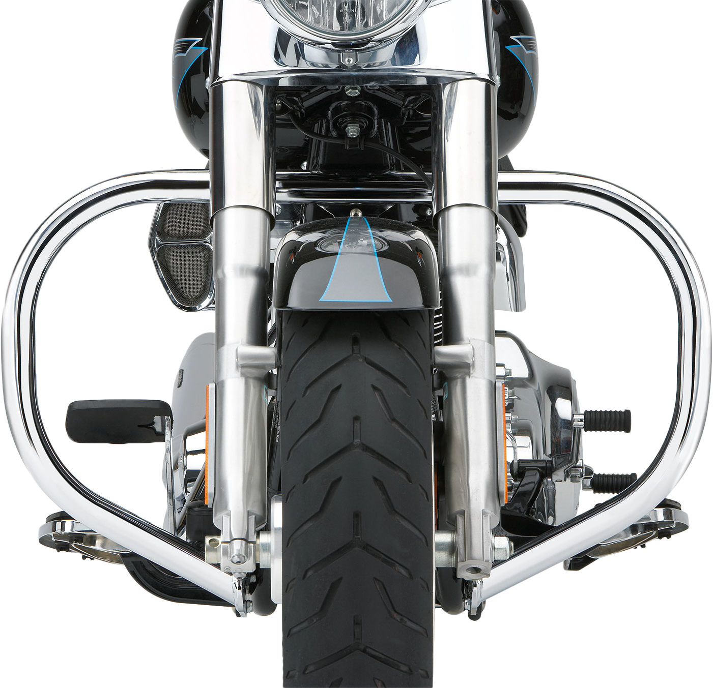 FATTY FREEWAY BARS 1.5" CHROME FLST (EXC FLSTC) 00-17