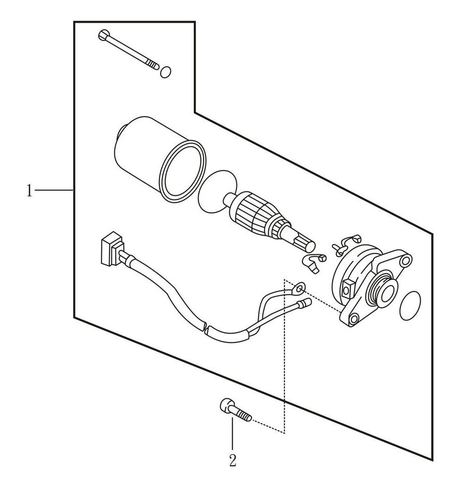 #1 STARTER MOTOR ASSY