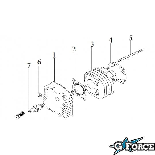 (000) AIR COOLED 90cc GASKET KIT - G-FORCE POWERSPORTS