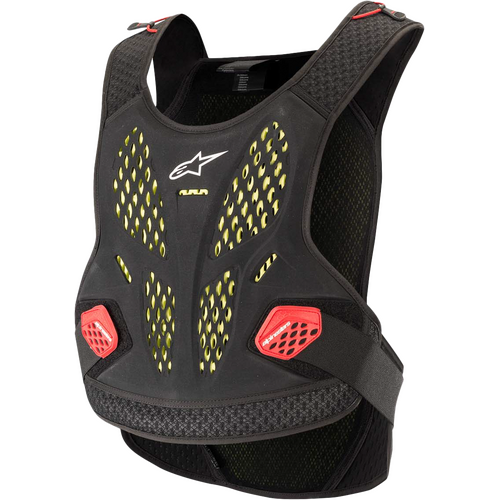 SEQUENCE CHEST PROTECTOR BLACK/RED MD/LG