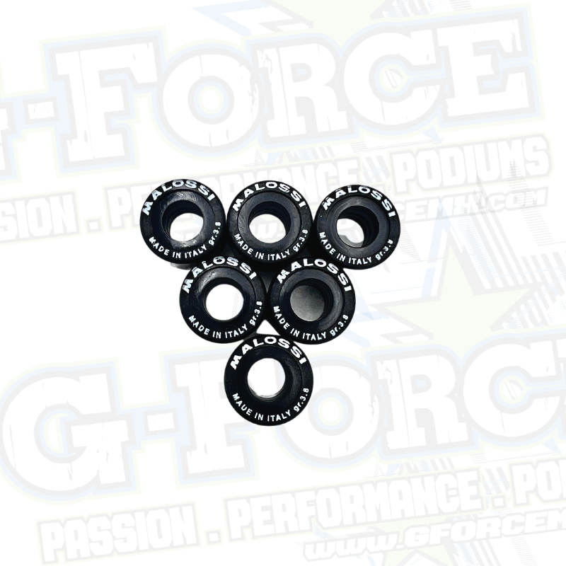 3.80 Gram Rollers 19x15.5 - Malossi (BLACK)