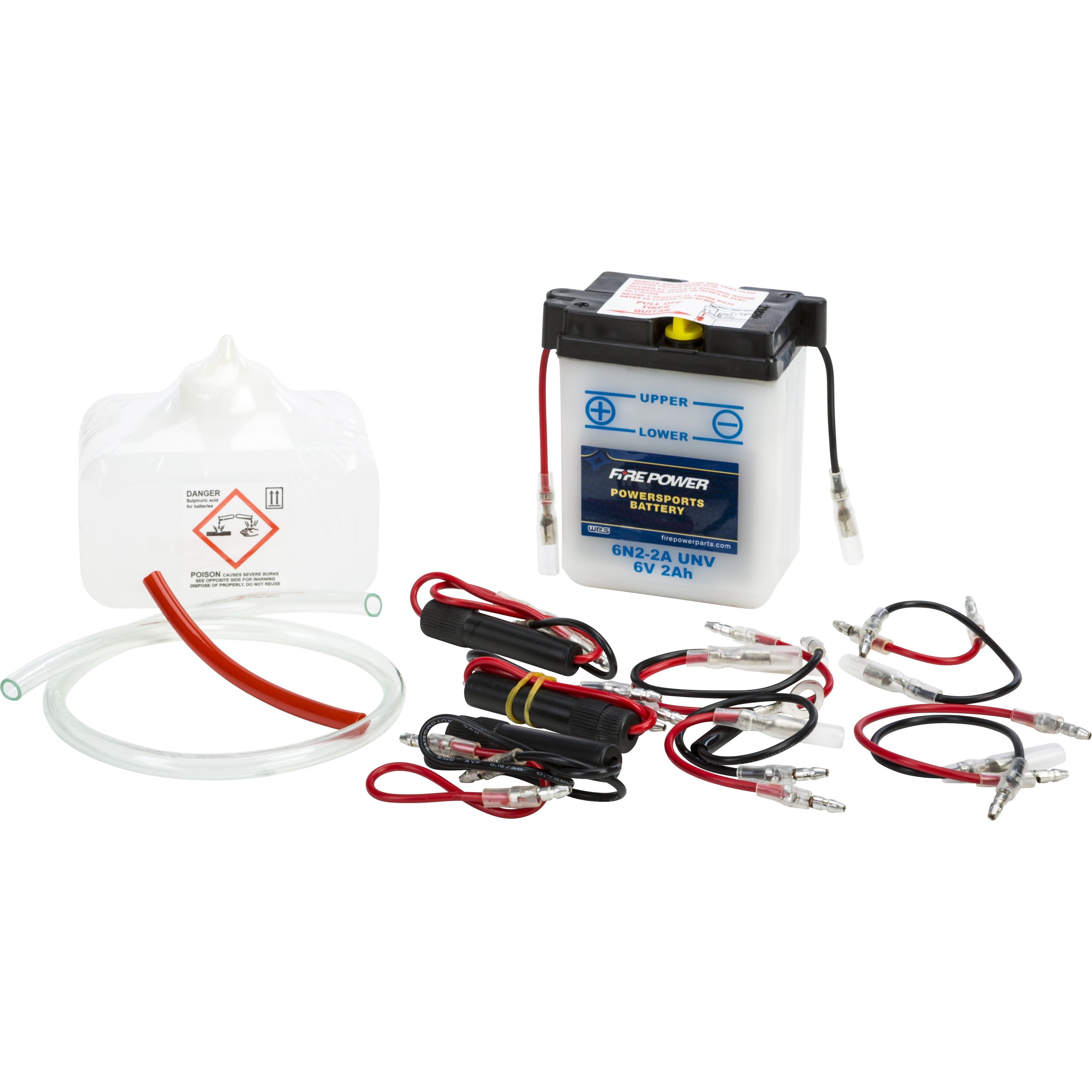 BATTERY W/ACID 6N2A-2C UNV 6V 6N2A-2C/UNV