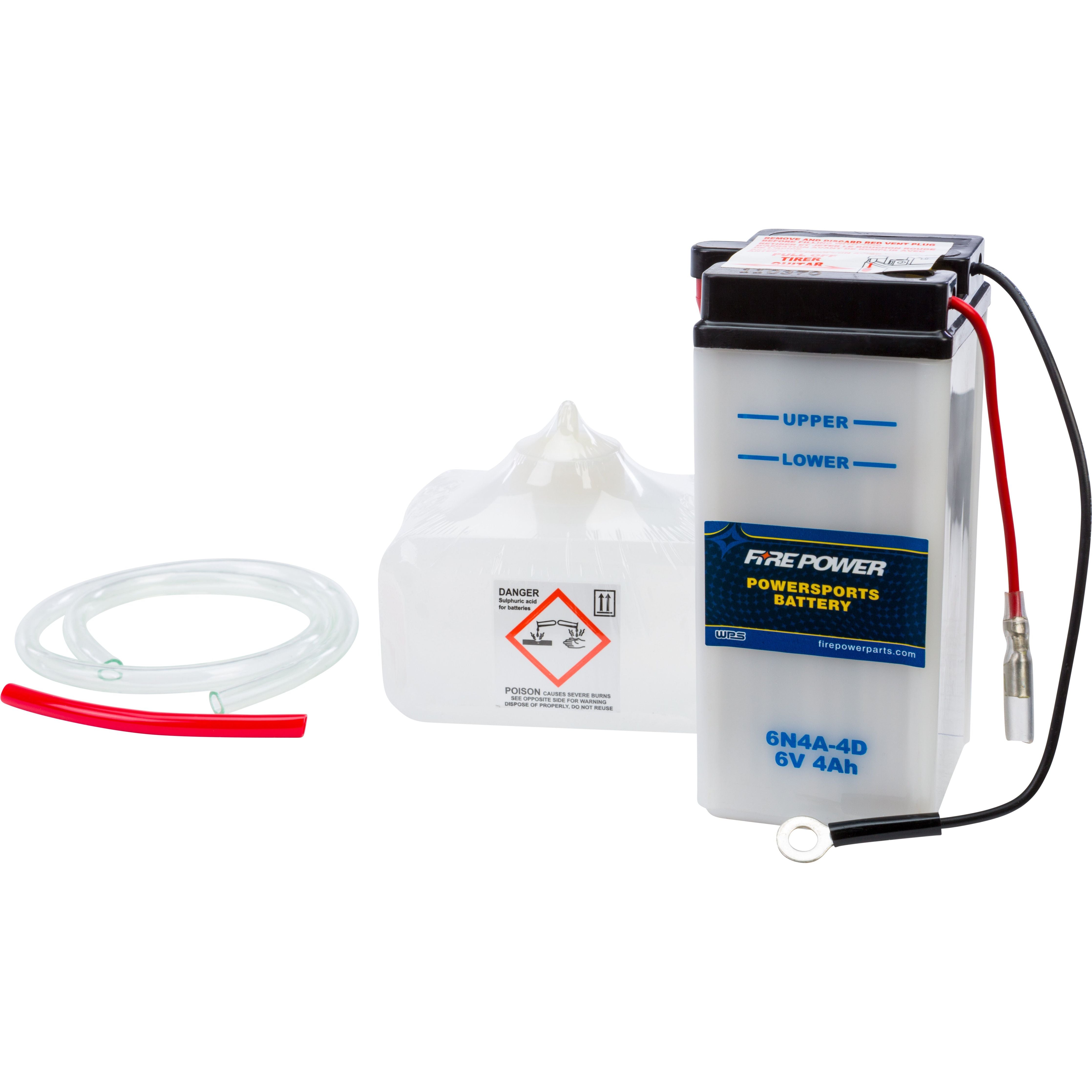 BATTERY W/ACID 6N4B-2A UNV 6V 6N4B-2A/UNV