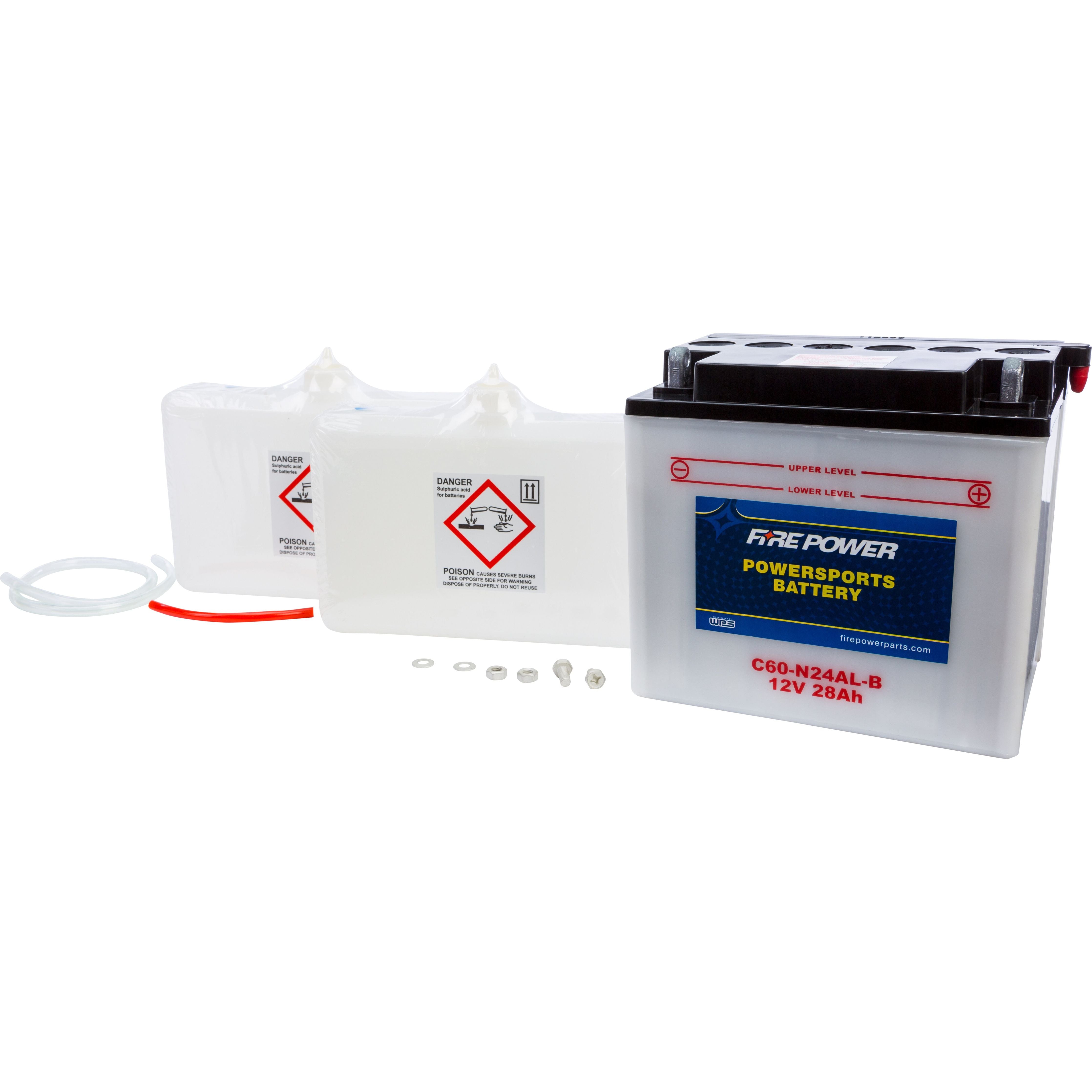 BATTERY W/ACID C60-N24L-A 12V HEAVY DUTY C60-N24L-A