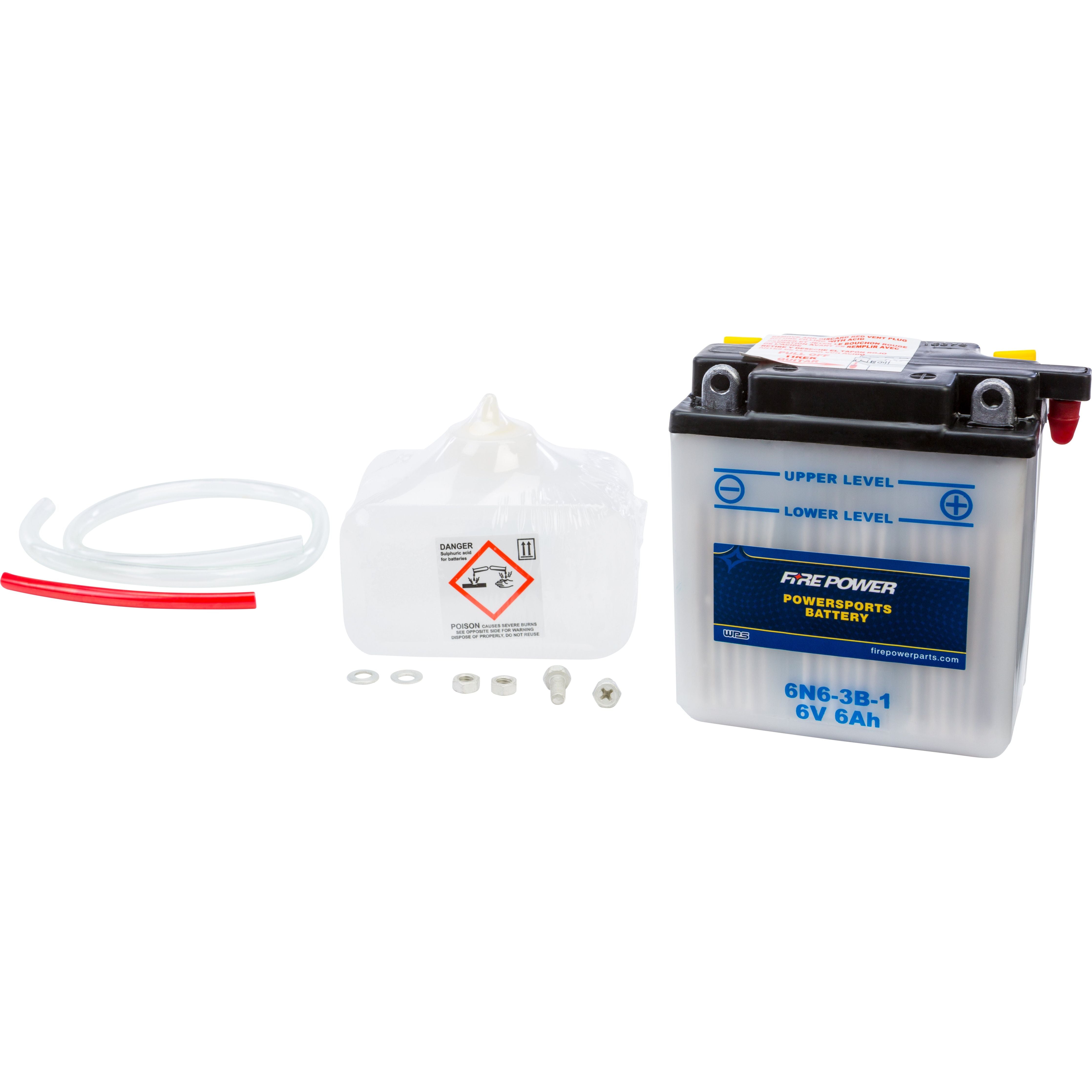 BATTERY W/ACID 6N6-1D-2 6V 6N6-1D-2