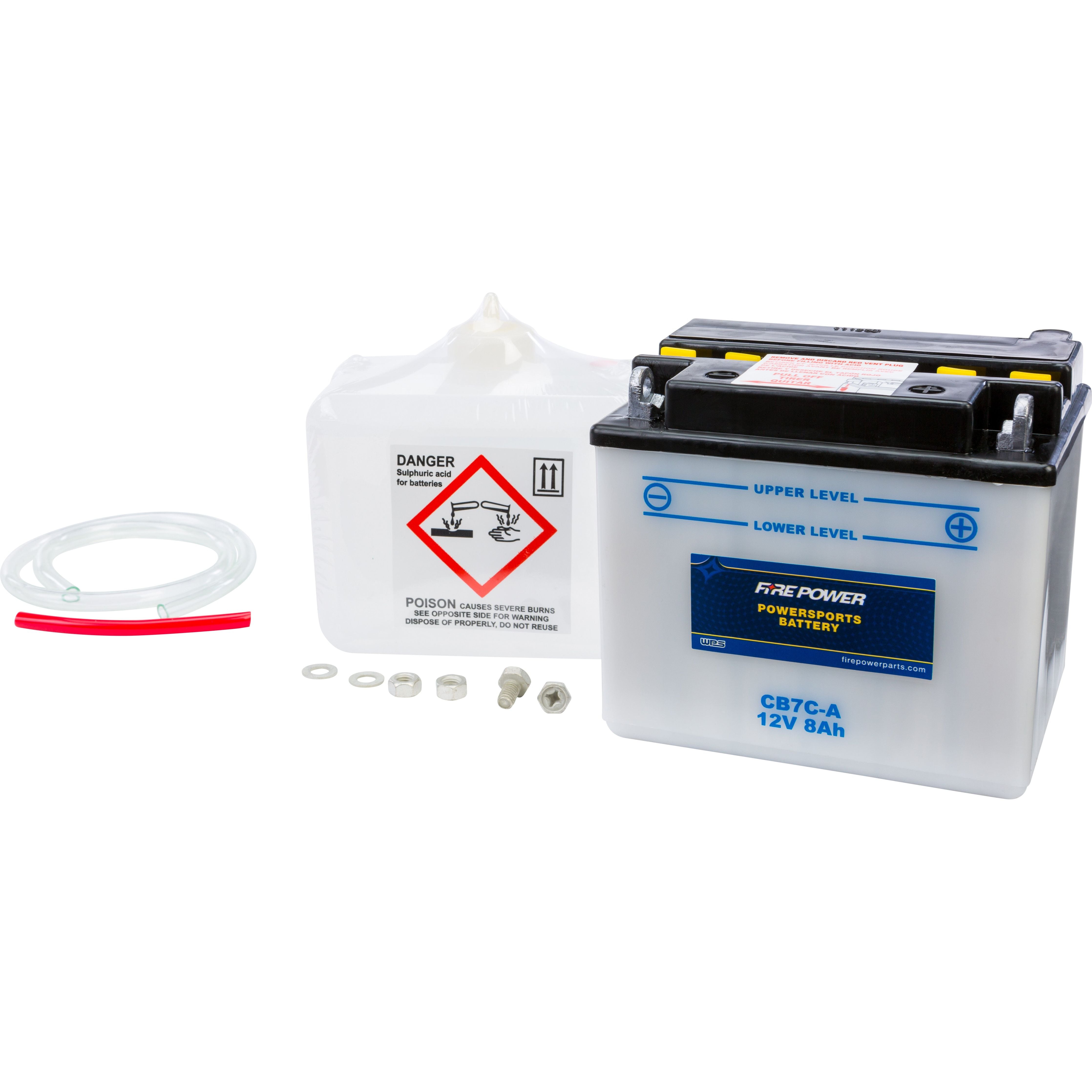 BATTERY W/ACID CB7B-B 12V HEAVY DUTY CB7B-B