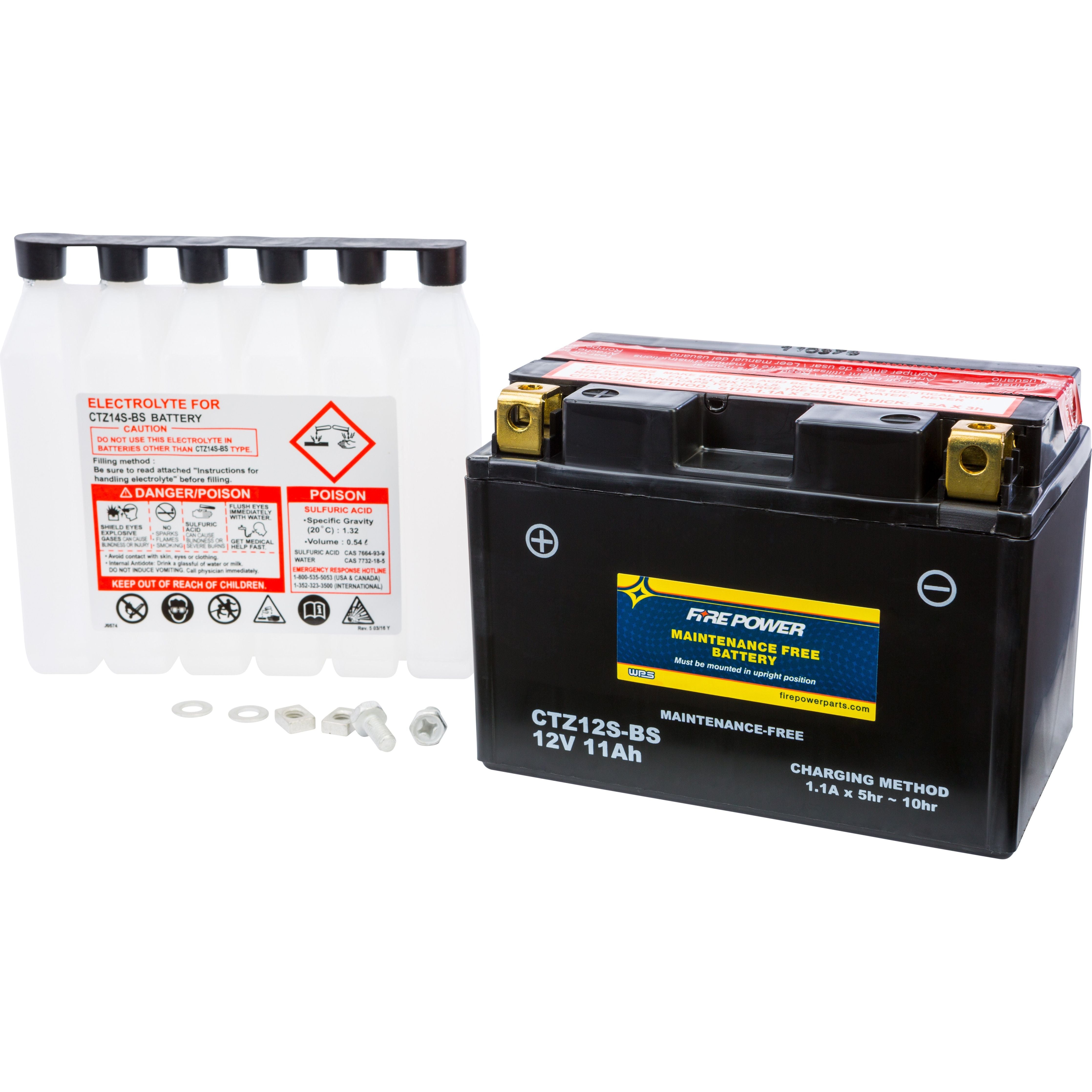 BATTERY CTZ14S-BS MAINTENANCE FREE CTZ14S-BS