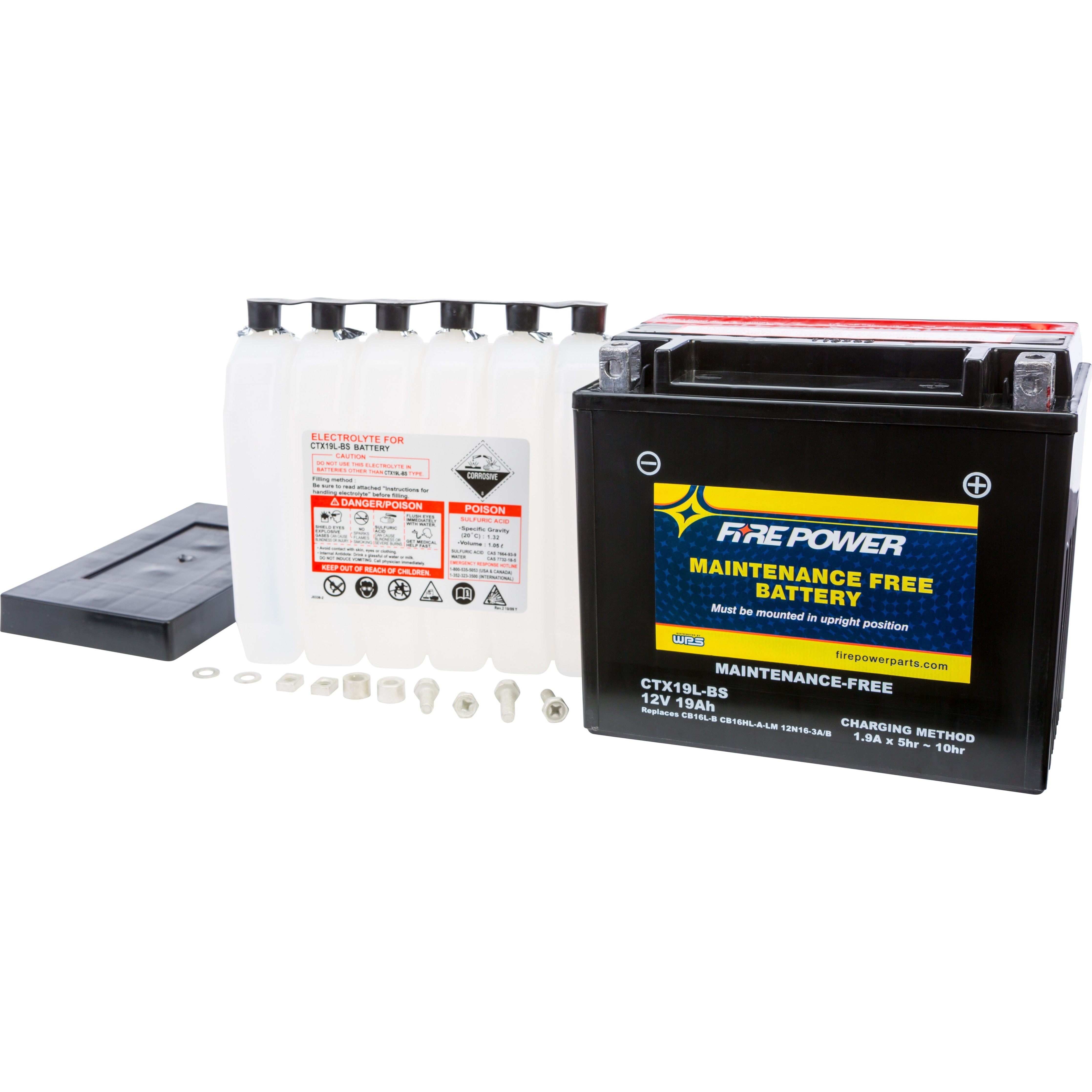 BATTERY CTX19-BS MAINTENANCE FREE CTX19-BS