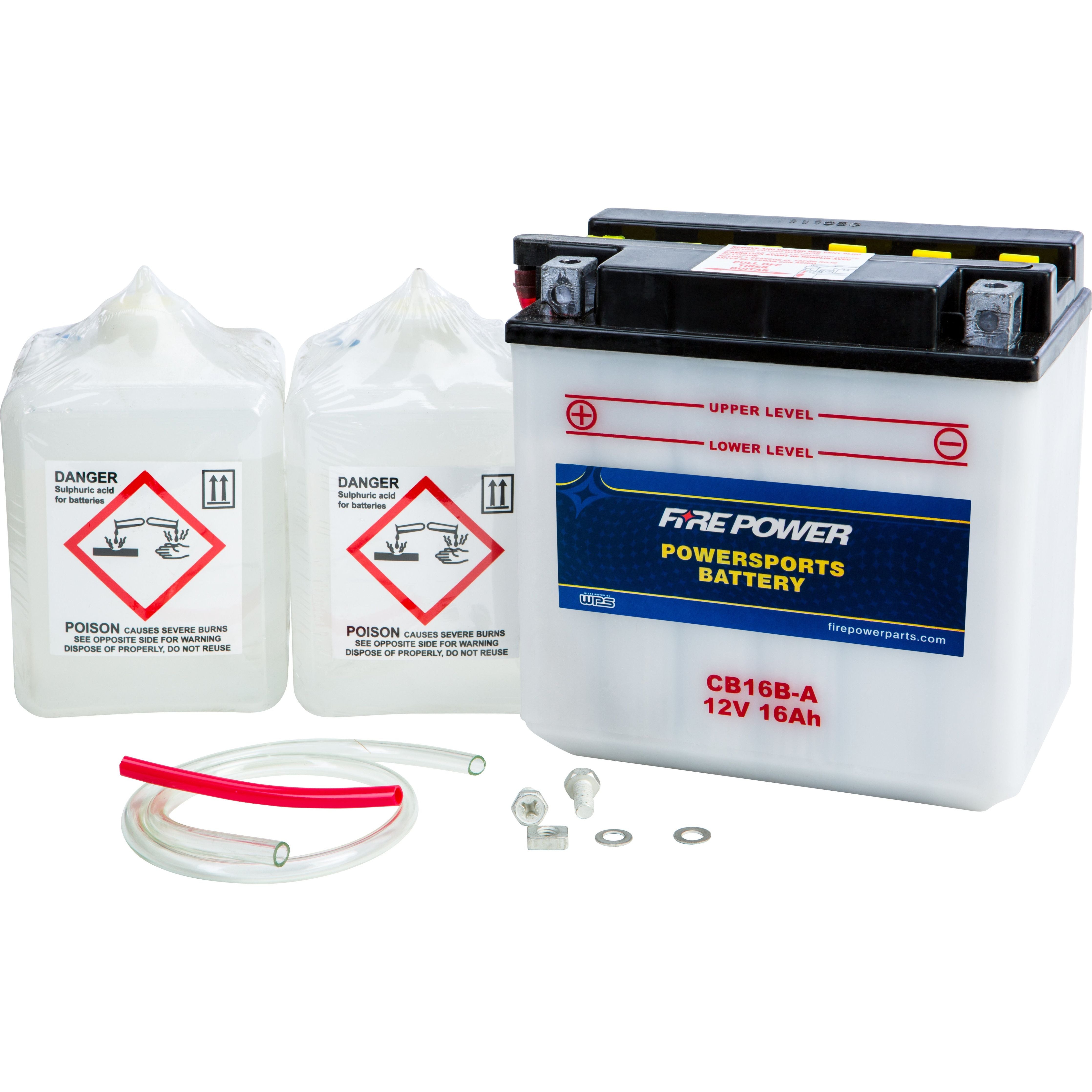 BATTERY W/ACID CB16B-A1 12V HEAVY DUTY CB16B-A1