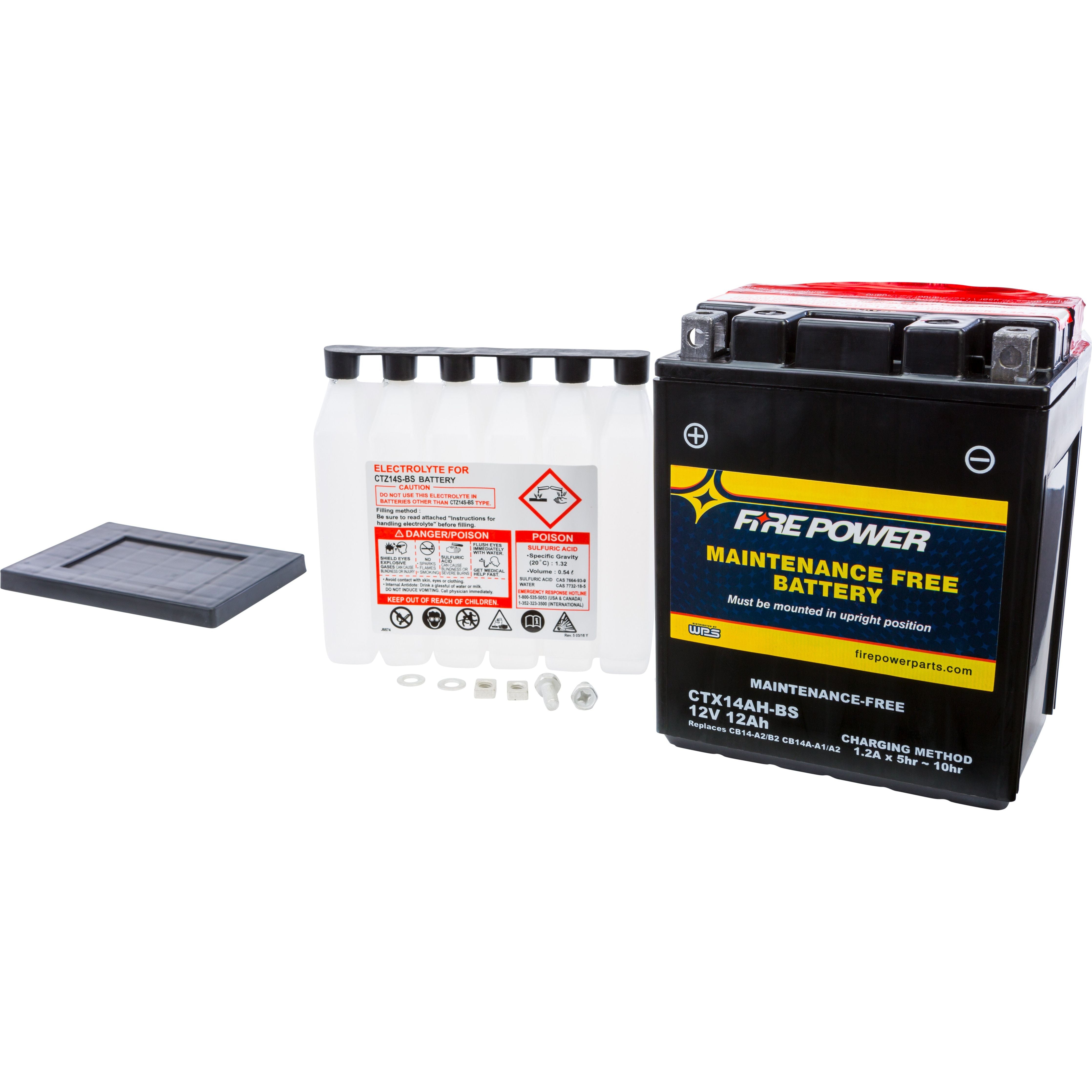 BATTERY CTX14AHL-BS MAINTENANCE FREE CTX14AHL-BS