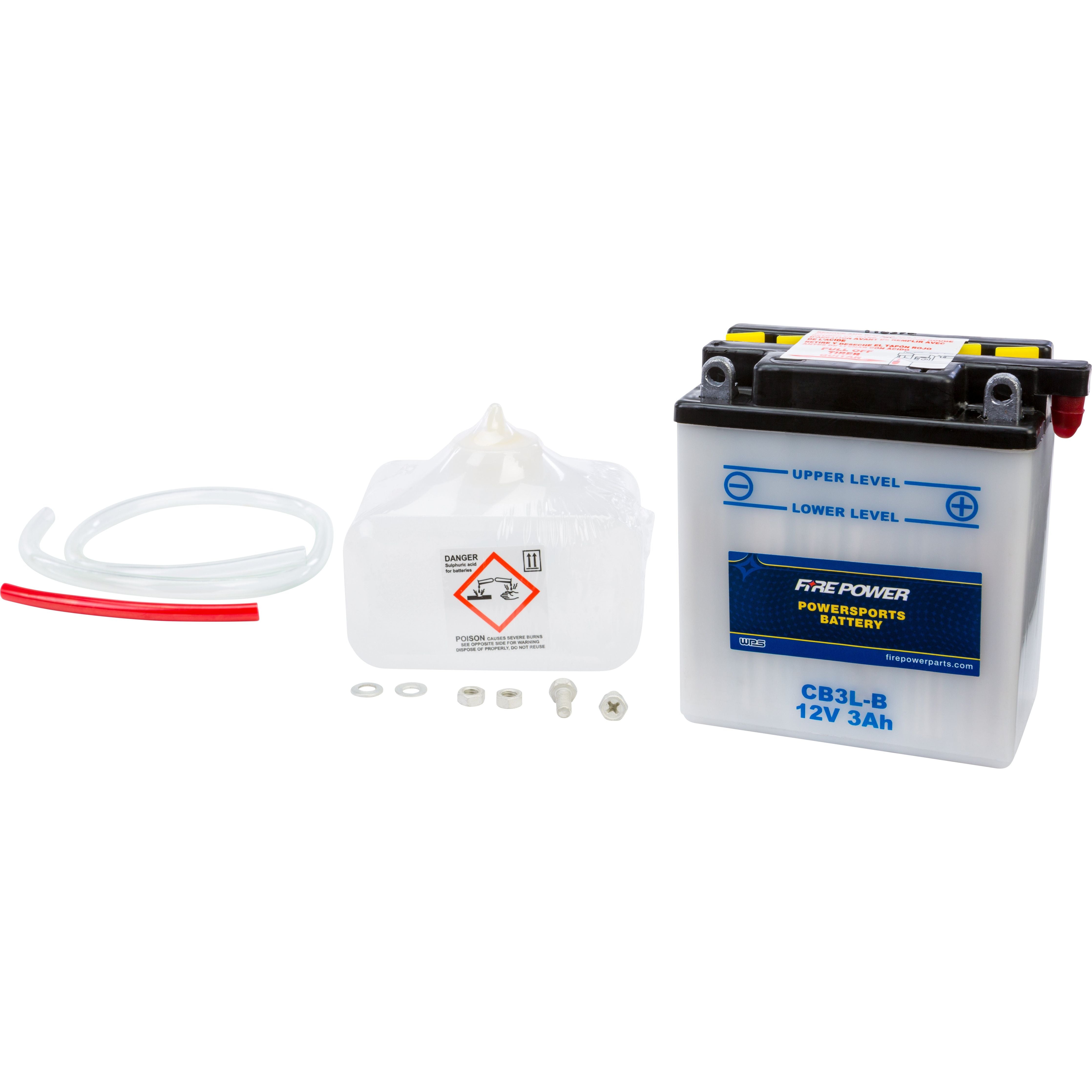 BATTERY W/ACID CB4L-A 12V HEAVY DUTY CB4L-A