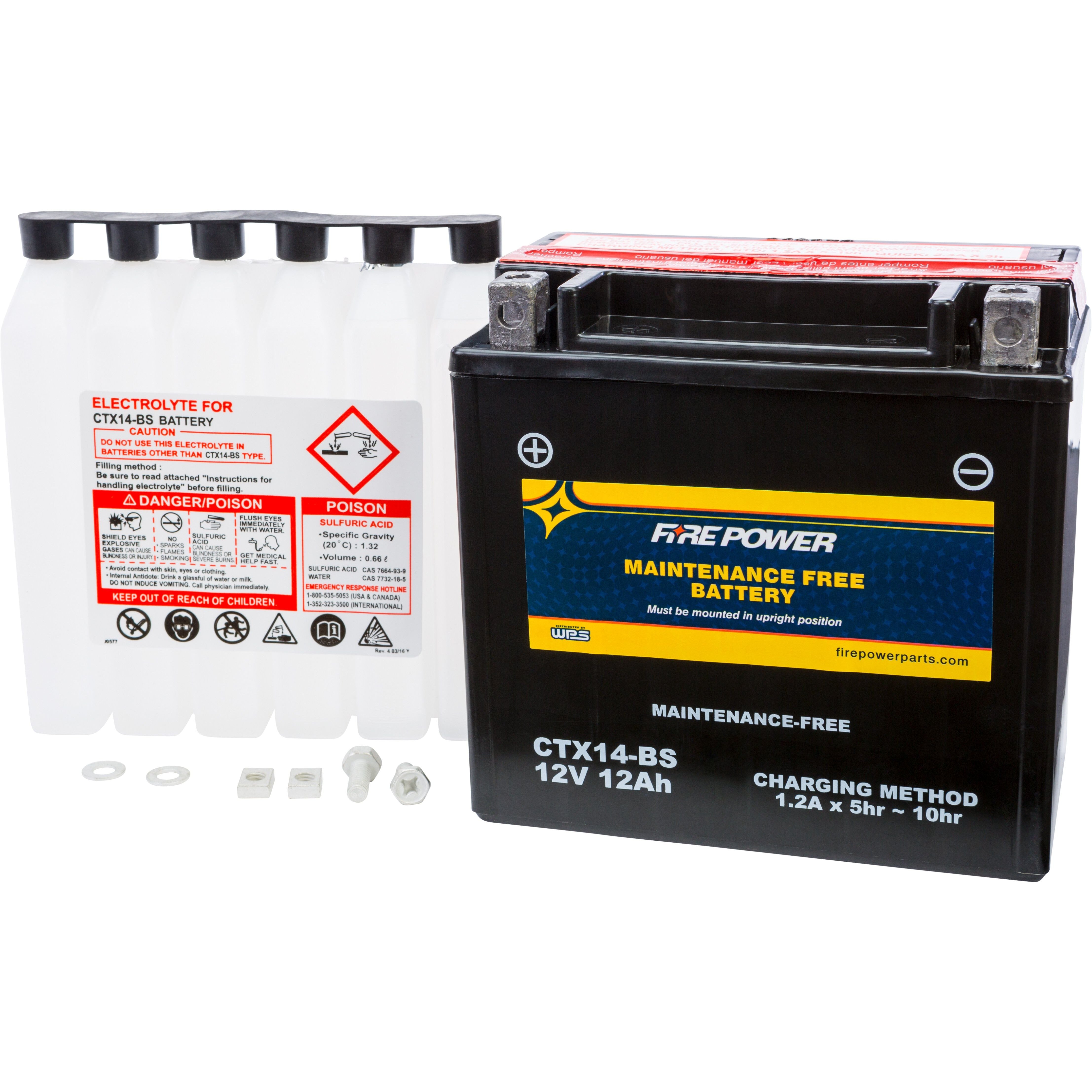 BATTERY CTX14L-BS MAINTENANCE FREE CTX14L-BS