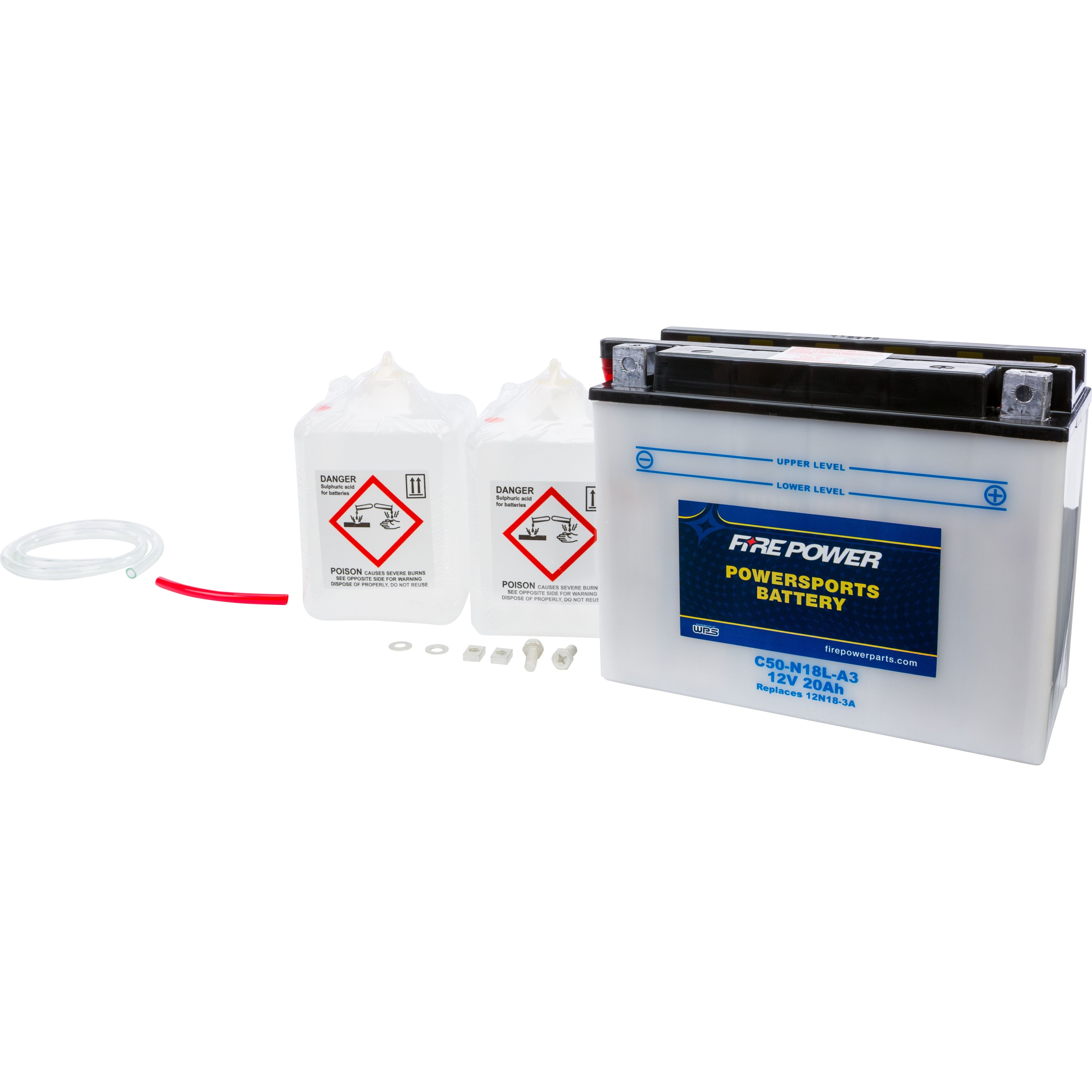 BATTERY W/ACID SC50-N18L-AT 12V HEAVY DUTY SC50-N18L-AT