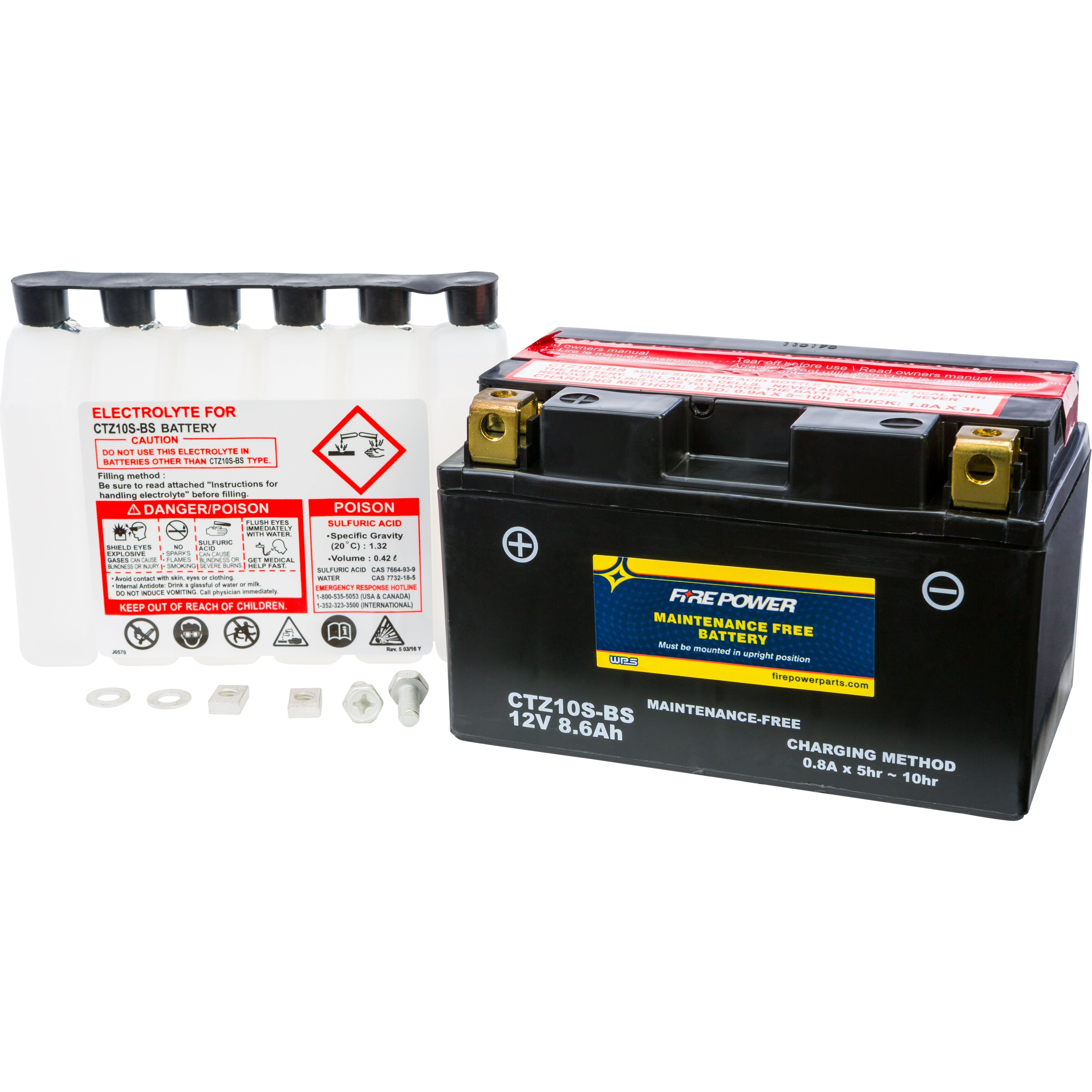 BATTERY CTZ12S-BS MAINTENANCE FREE CTZ12S-BS
