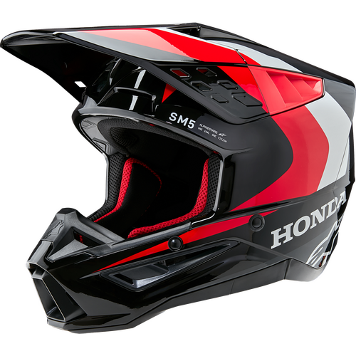 HONDA S-M5 HELMET BLACK/RED GLOSSY XL