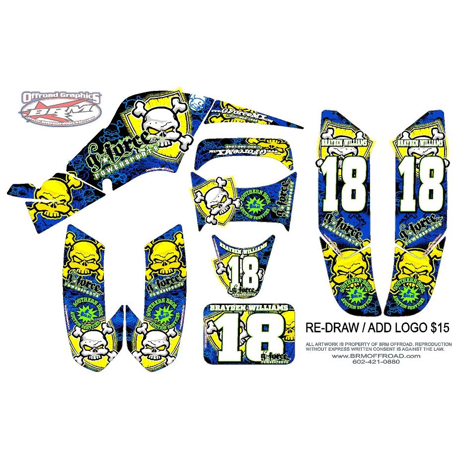 BONE KRUSHER - TEAM DECAL KIT