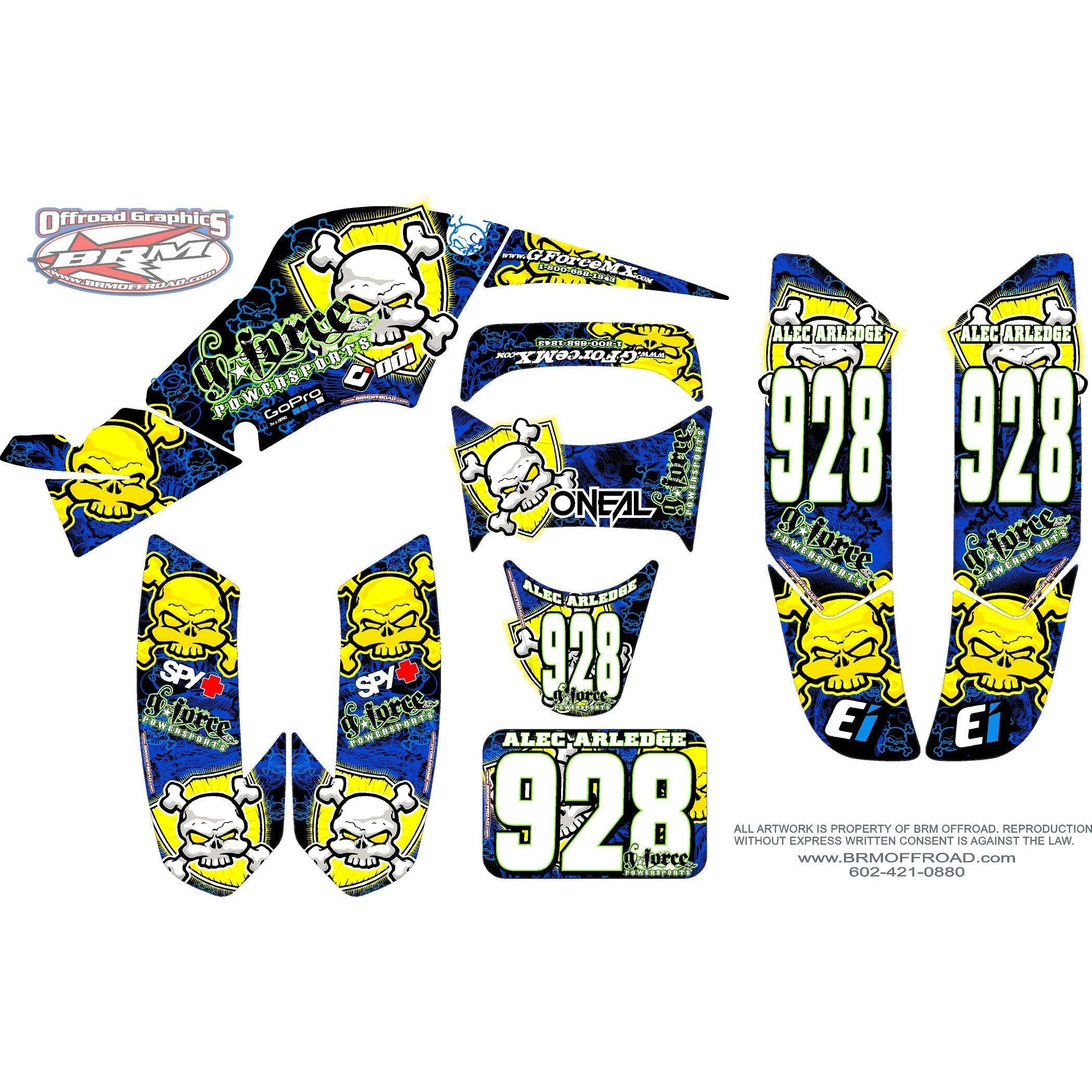 BONE KRUSHER - TEAM DECAL KIT