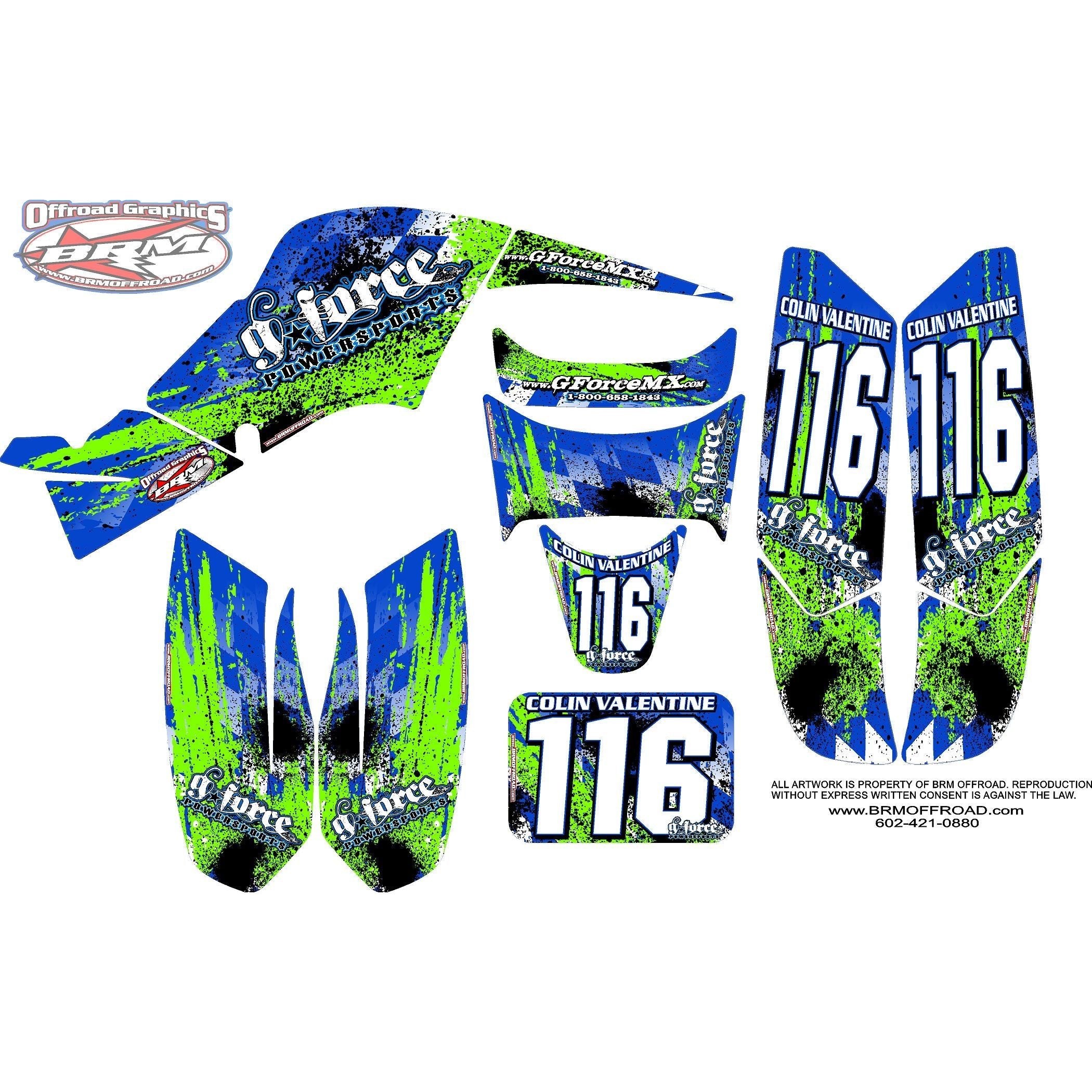 SPLATTER - TEAM DECAL KIT