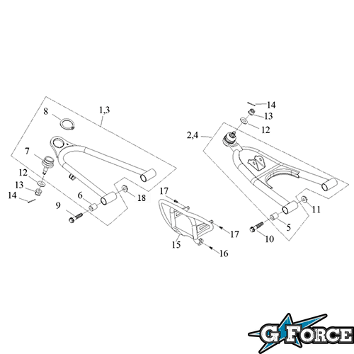 A-Arm & Front Bumper - G-FORCE POWERSPORTS