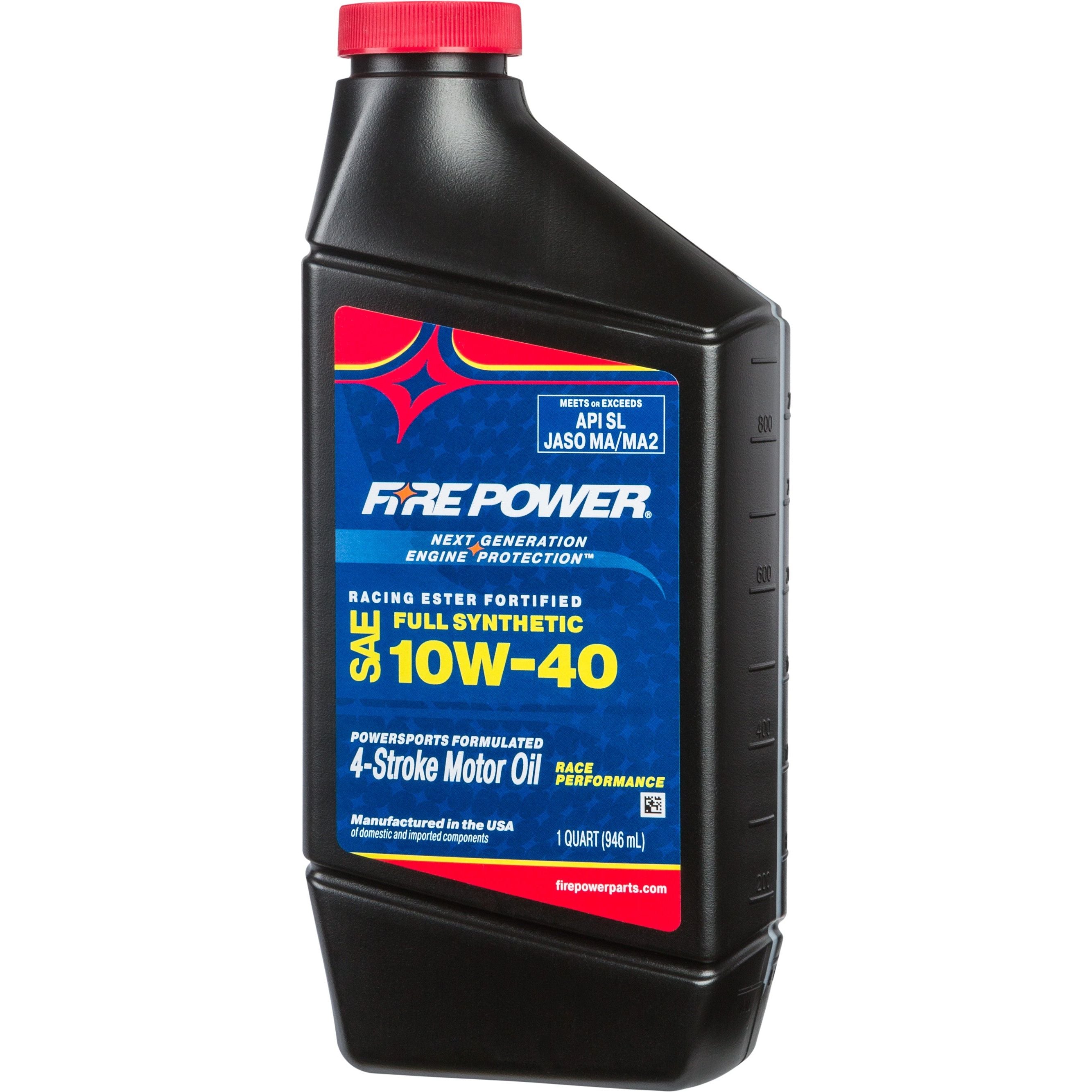 SYNTHETIC 4-STROKE OIL W/ESTER 10W-40 GAL 4/CASE 196985