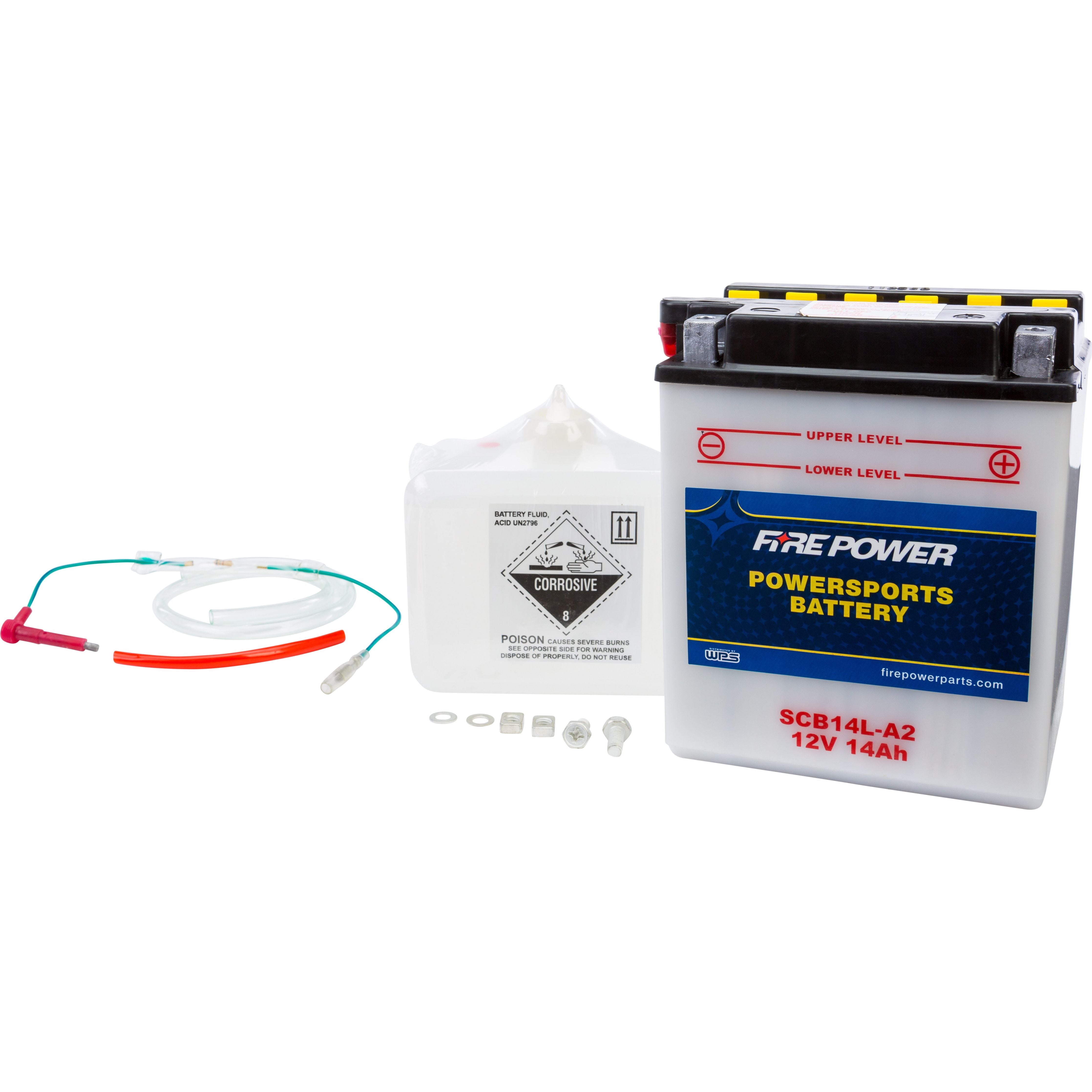 BATTERY W/ACID CB14L-B2 12V HEAVY DUTY CB14L-B2