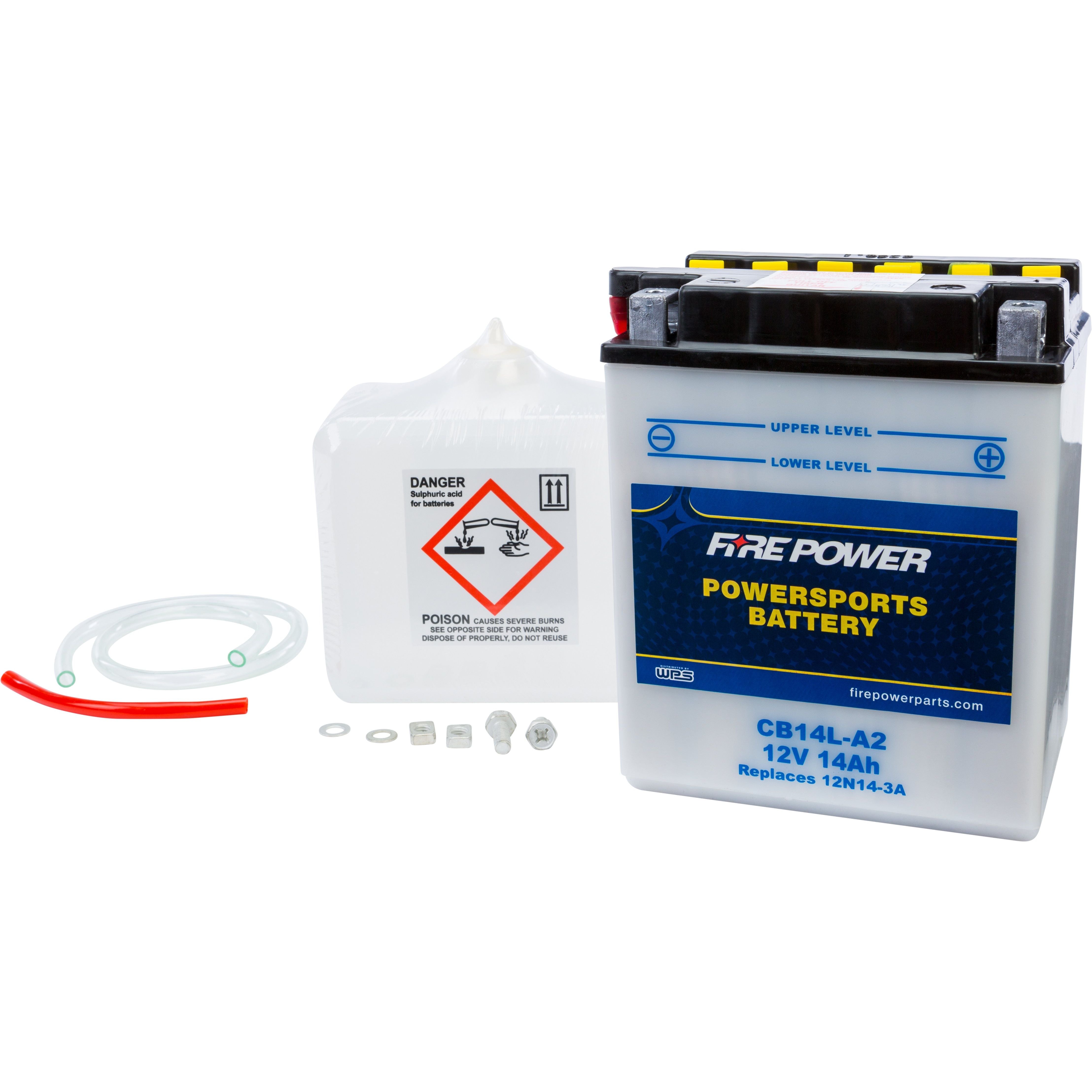 BATTERY W/ACID SCB14L-A2 /SENS 12V HEAVY DUTY SCB14L-A2