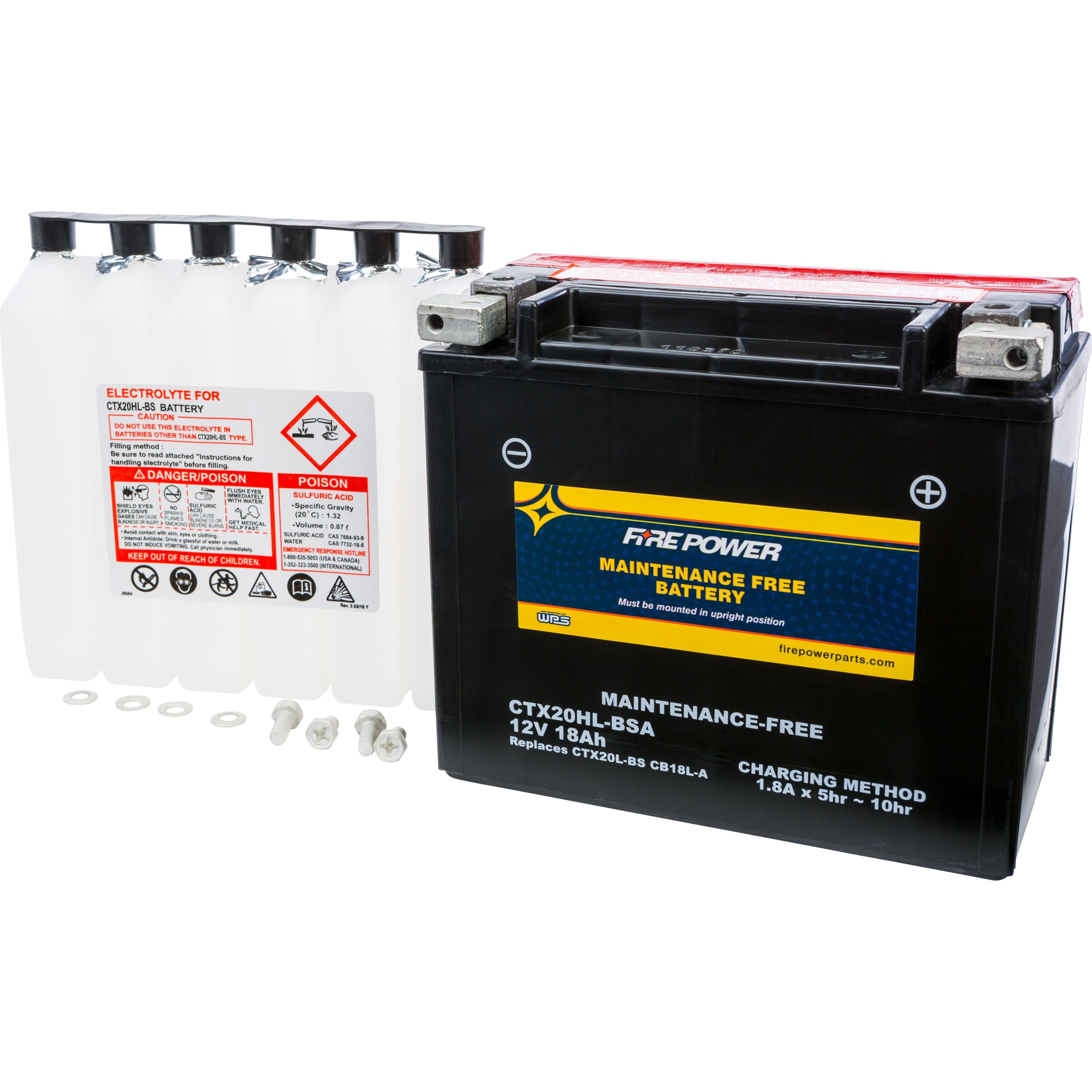 NON-SEALED BATTERY ELECTROLYTE PACK 150CC V2001