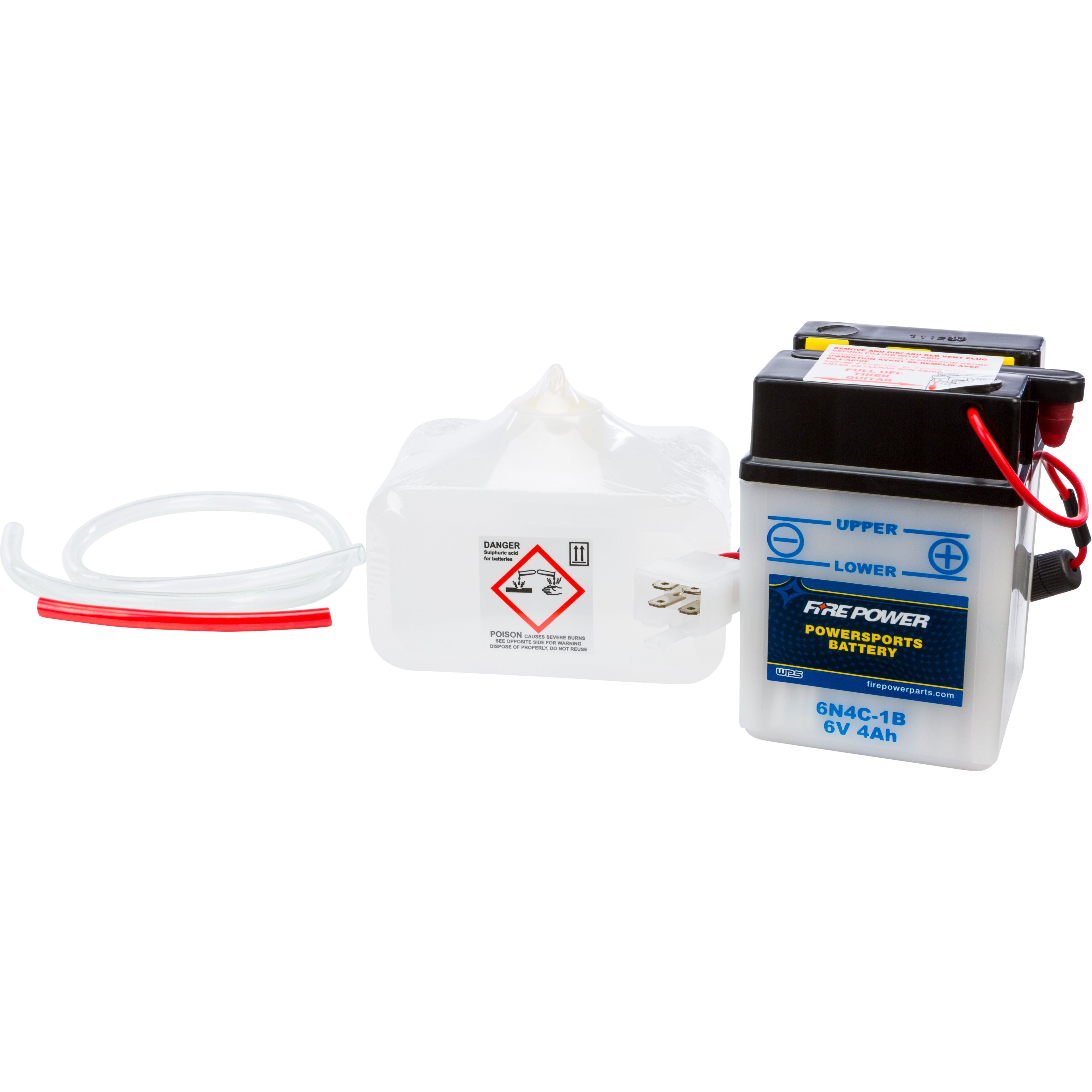 BATTERY W/ACID 6N5.5-1D 6V 6N5.5-1D