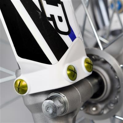 Suzuki Factory Aluminum Fork Guard Bolts Yellow 2002-2019 - G-FORCE POWERSPORTS