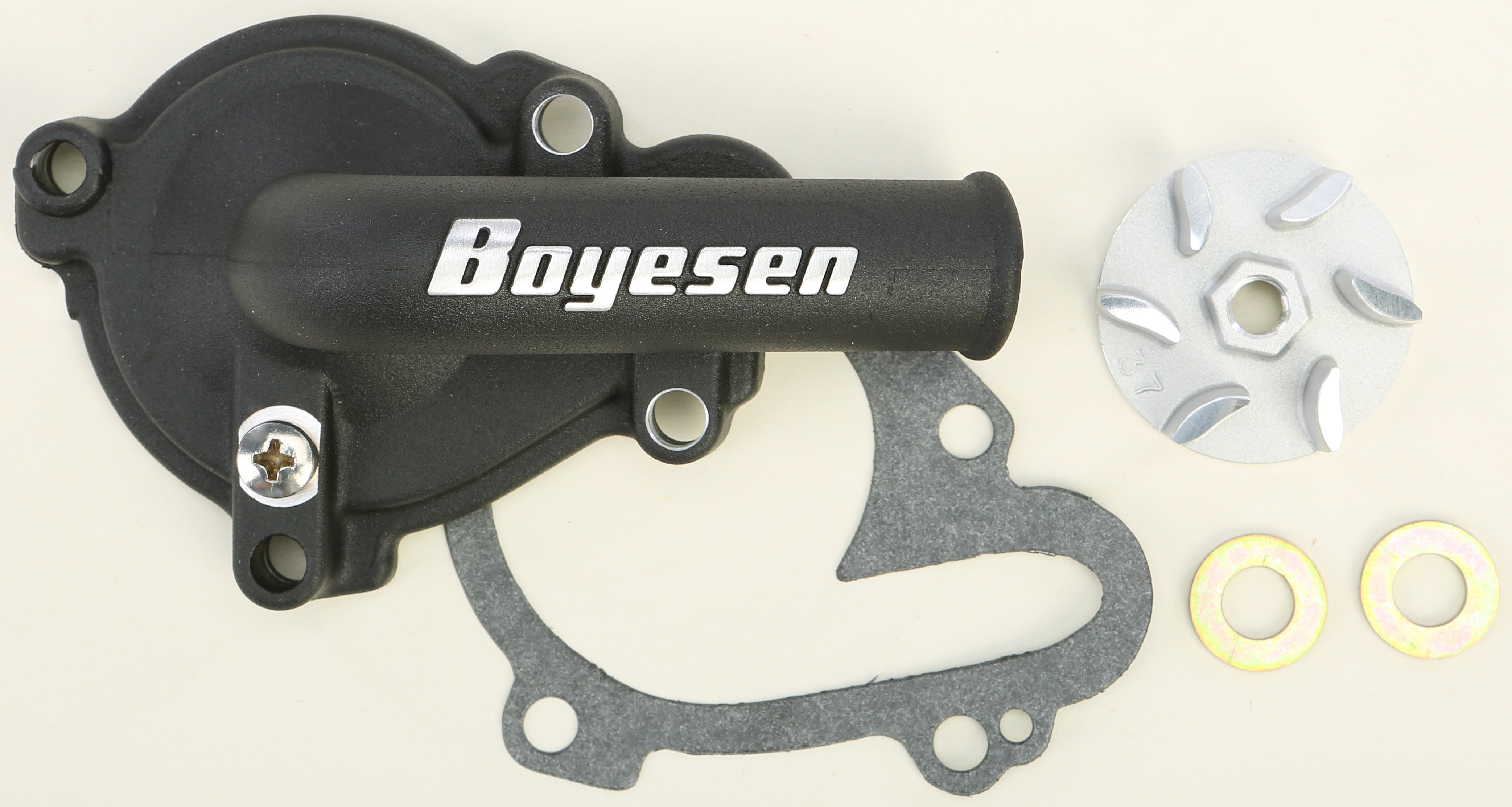 WATERPUMP COVER & IMPELLER KIT BLACK