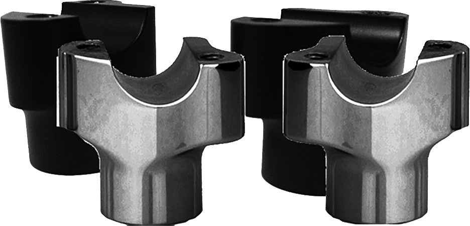 CHUBBY RISERS 1.5" STRAIGHT BLACK