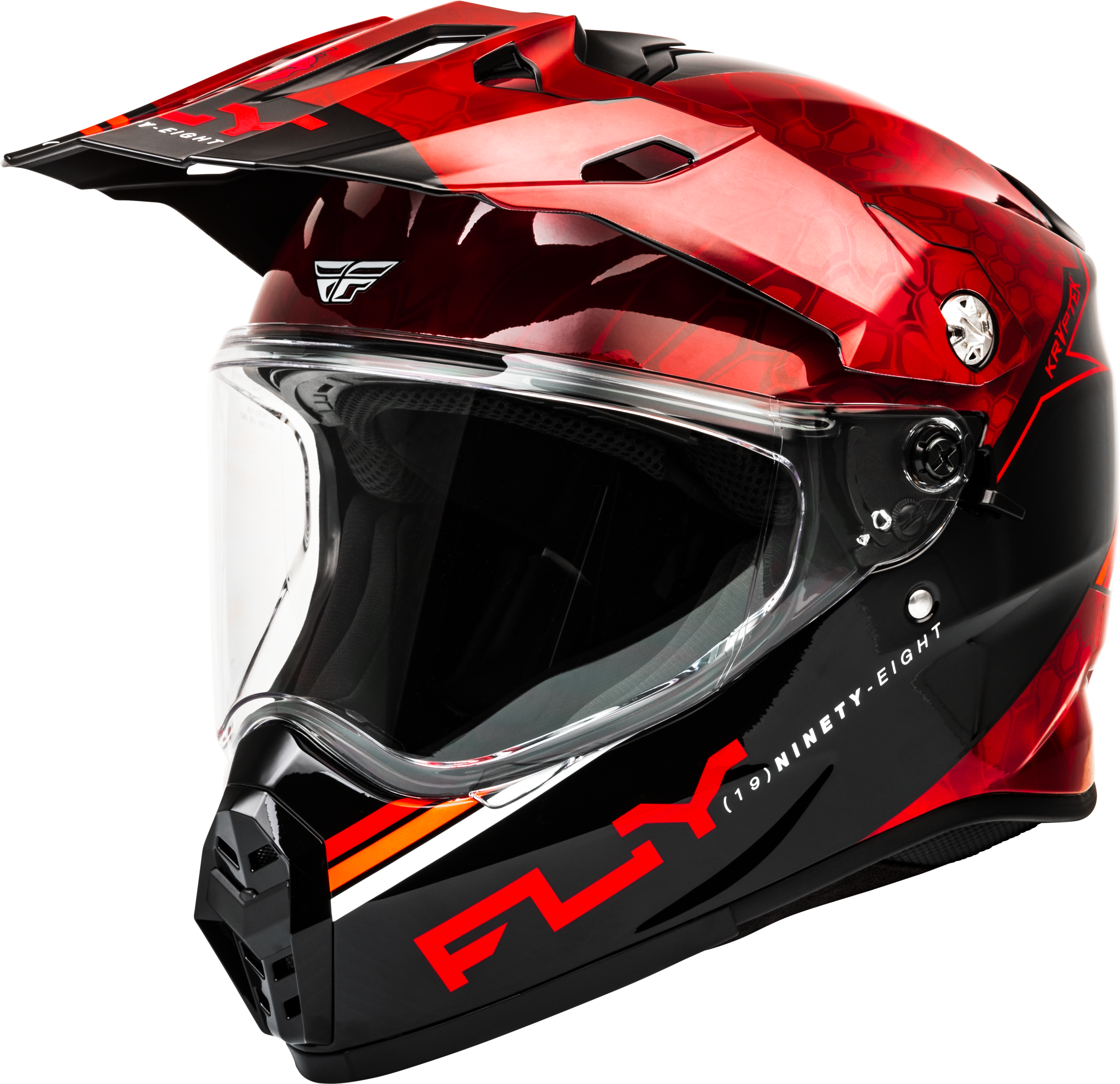 TREKKER KRYPTEK CONCEAL HELMET RED/BLACK 2X