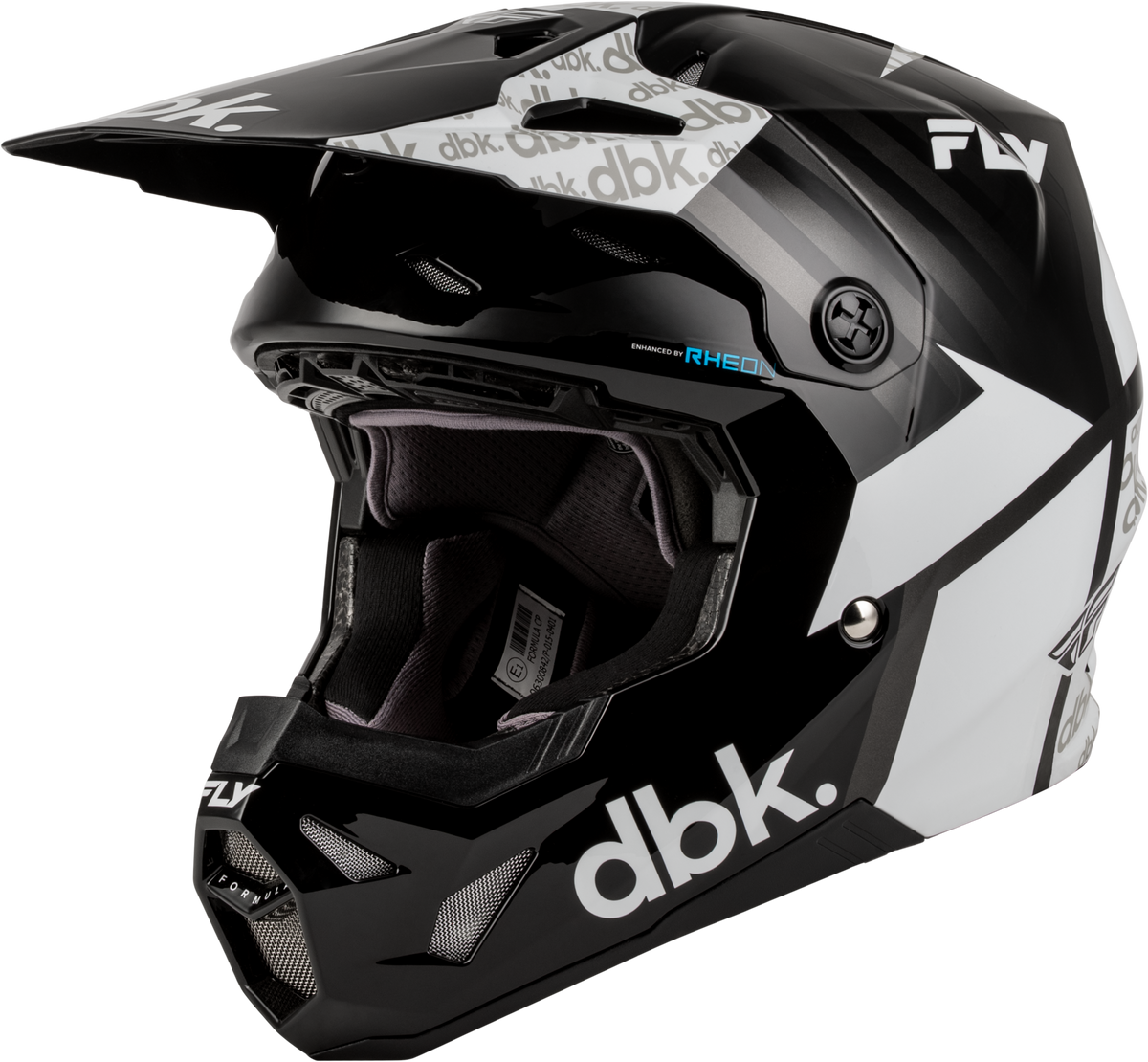 FORMULA CP DBK HELMET BLACK/WHITE/GREY SM
