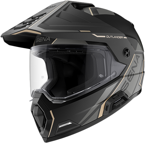 OUTLANDER  SMART DS HELMET MATTE BLACK 2X