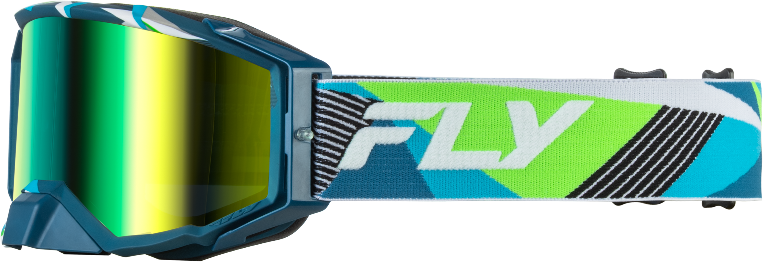 ZONE ELITE RETRO GOGGLE GREEN W/ IRIDESCENT GRN MIRROR LENS