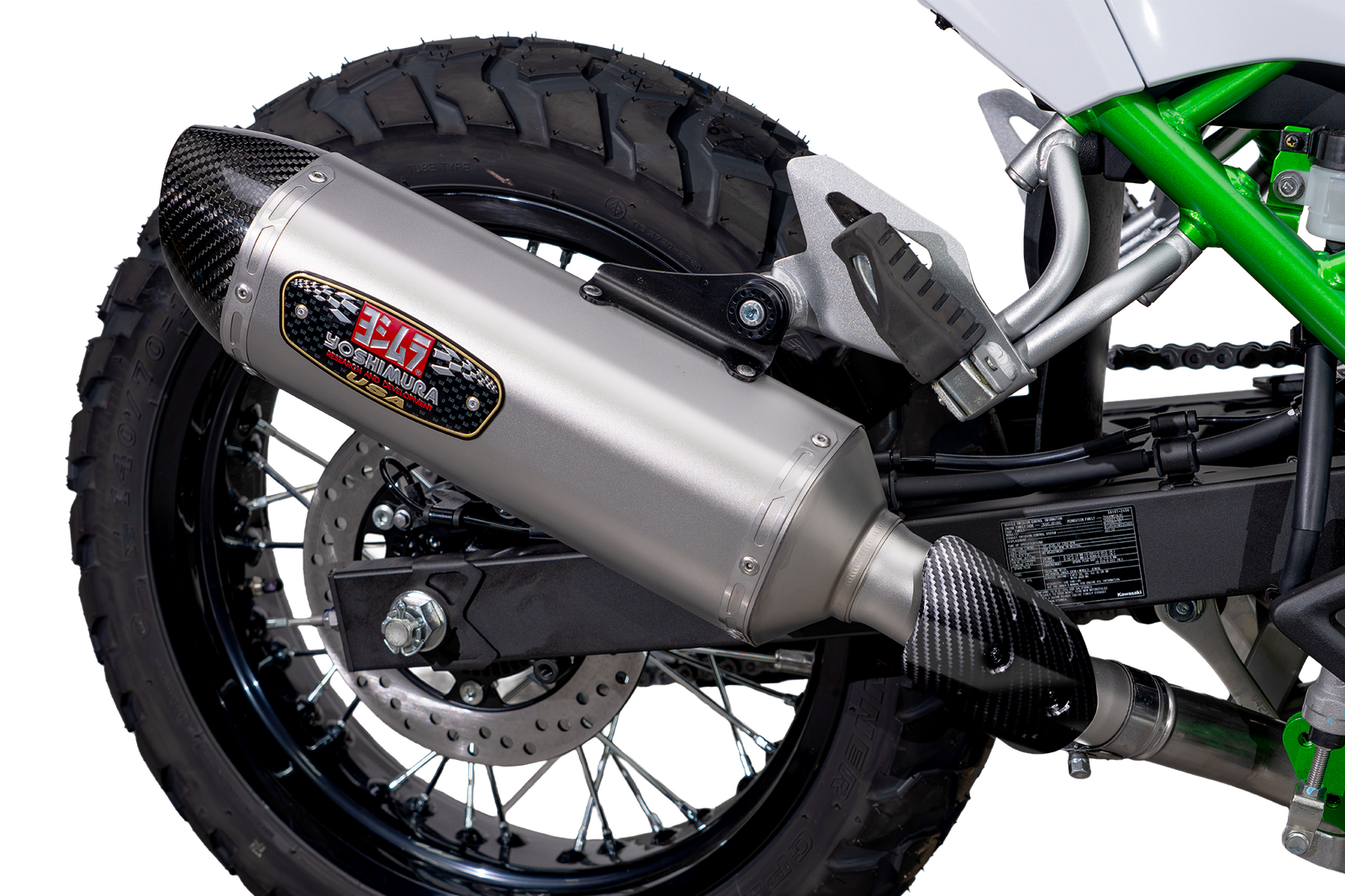 EXHAUST STREET R-77 SLIP ON SS-SS-CF KAW