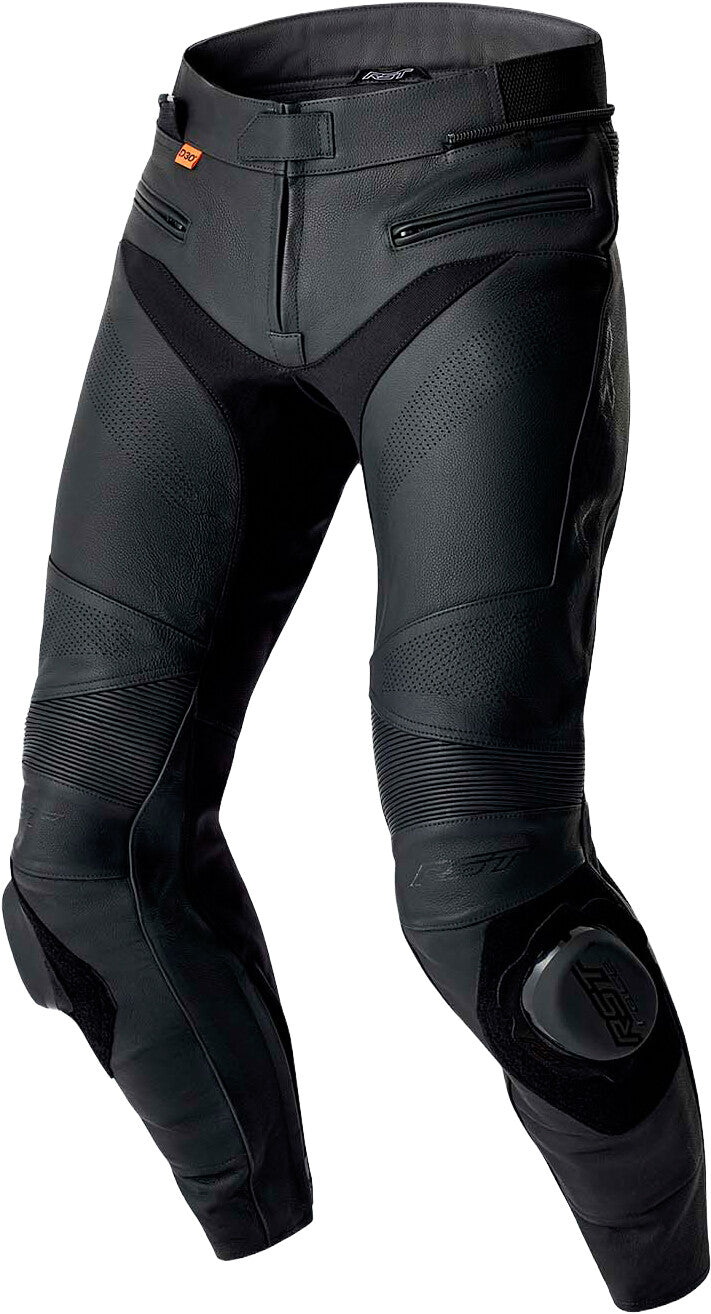 S1 D3O LEATHER PANTS BLACK 4XL