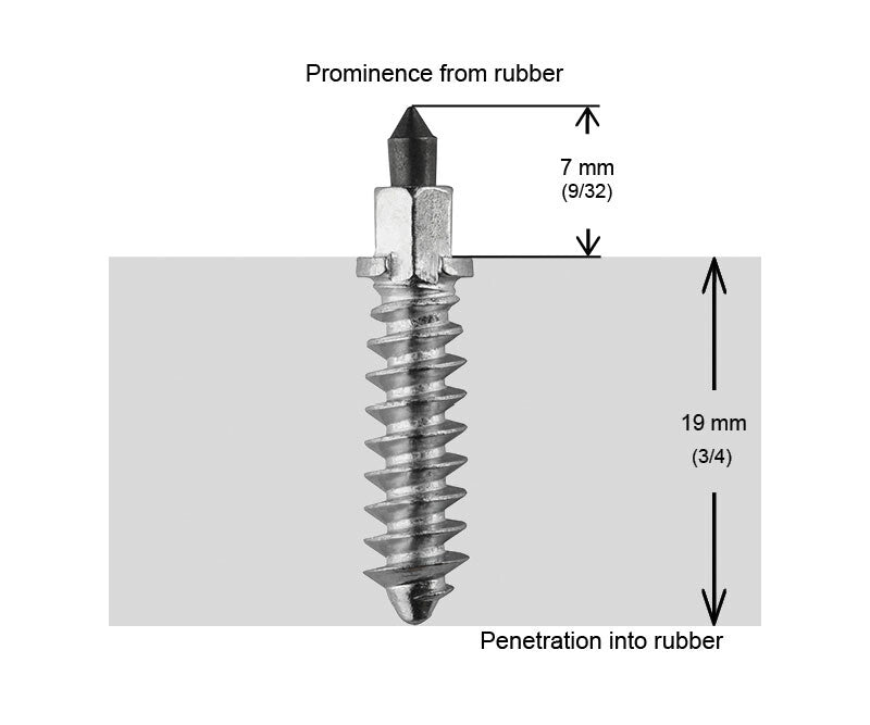 1 1/8"-28MM SHOULDER STUDS QTY 100