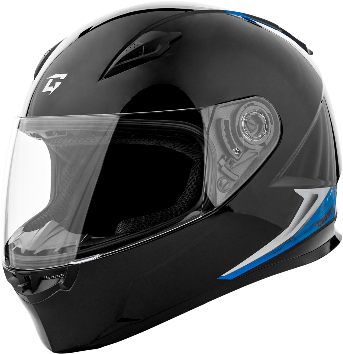 FF-49 SYTH HELMET BLACK/BLUE LG