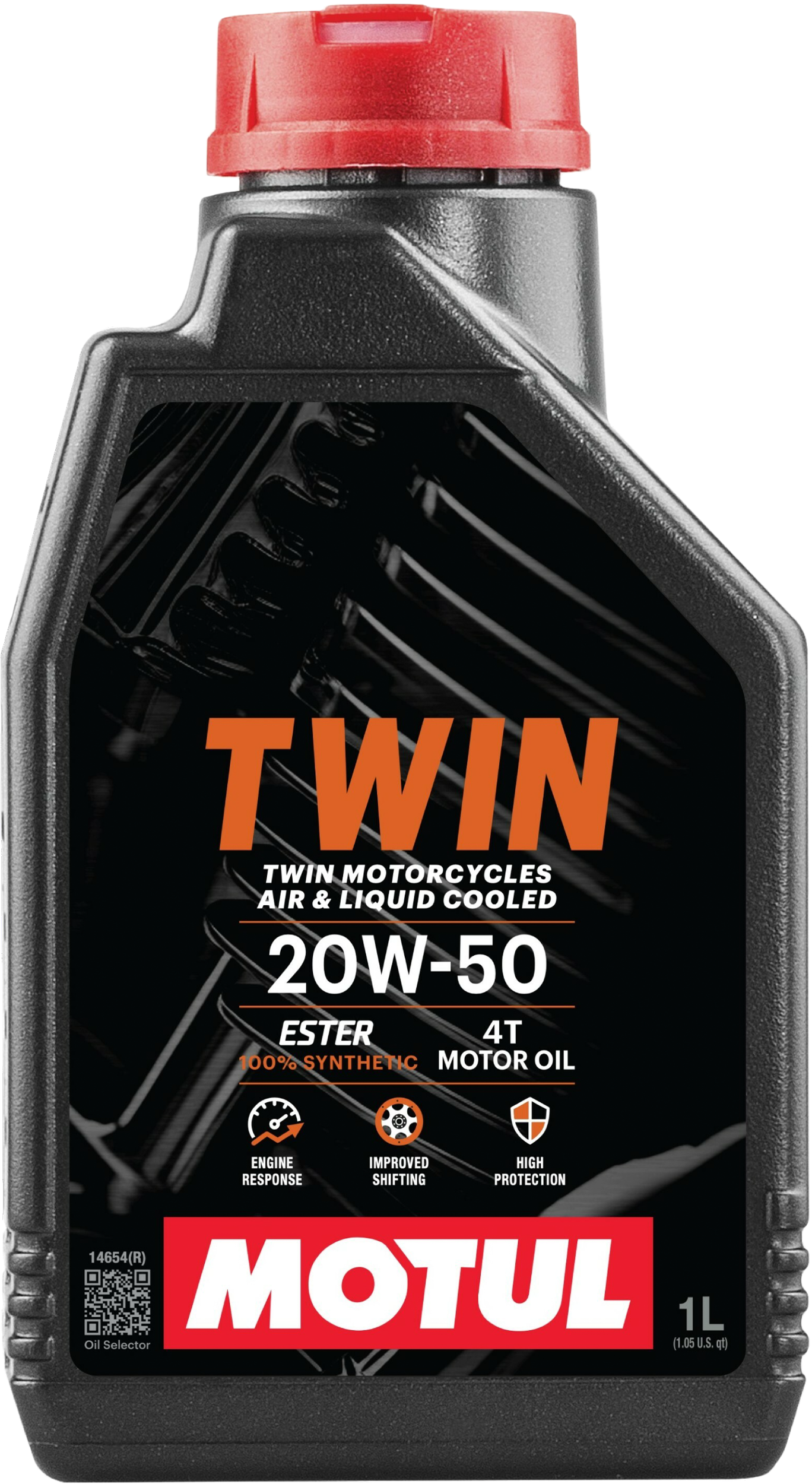 MOTUL TWIN 100% SYN OIL 20W50 1QT