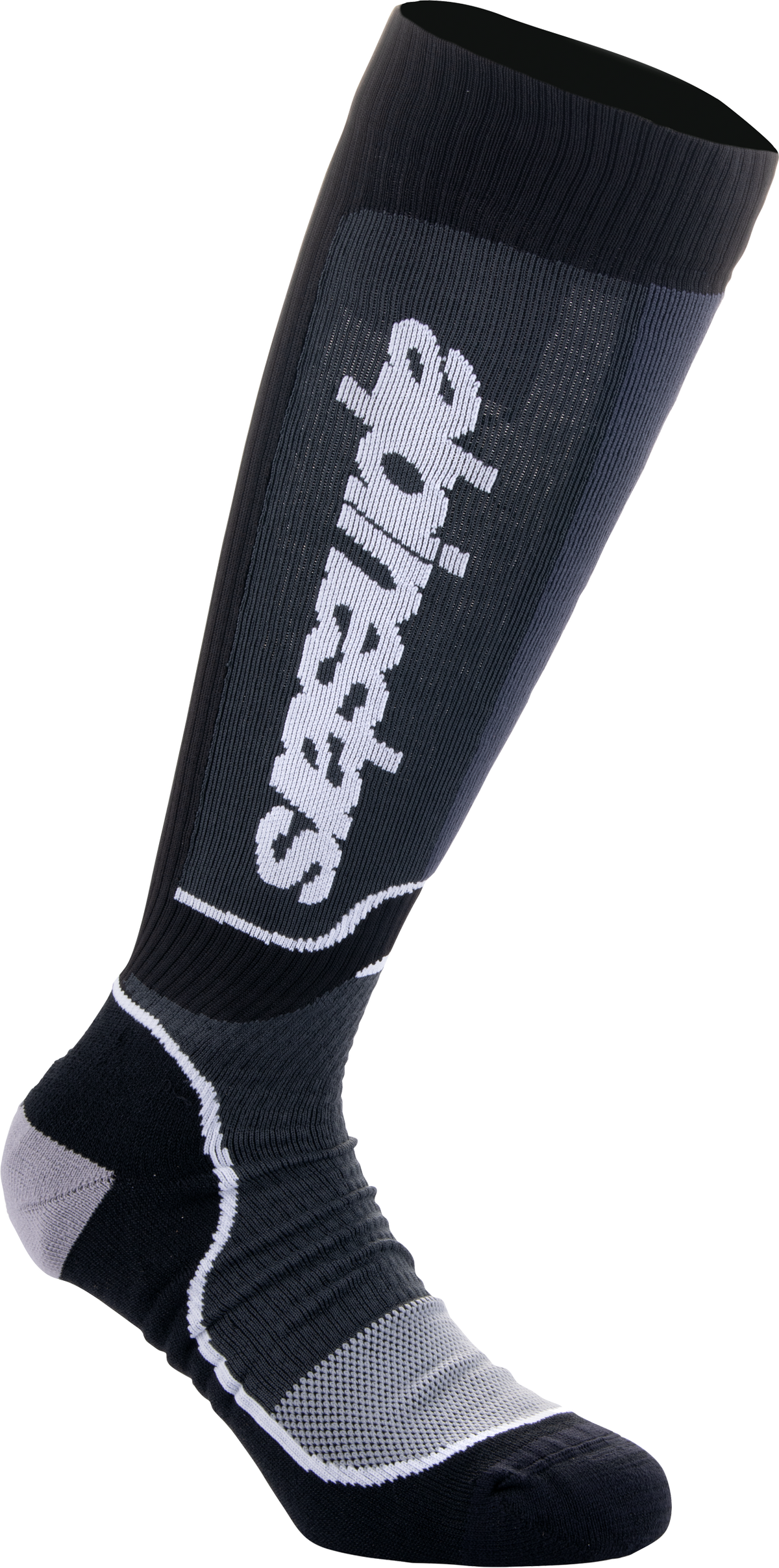 MX PLUS SOCKS BLACK/WHITE MD