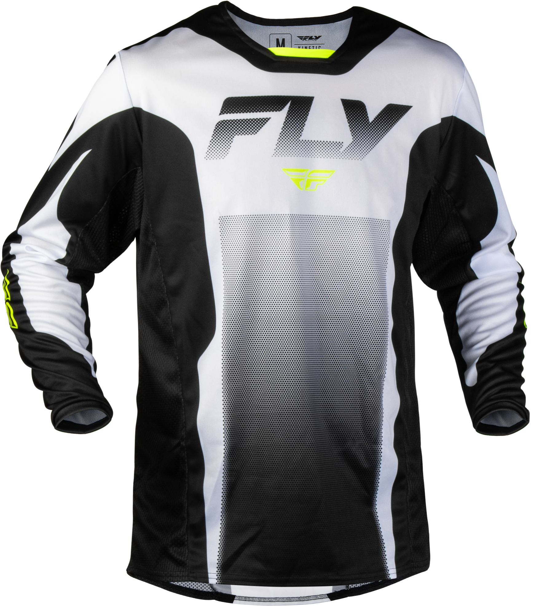KINETIC FADE JERSEY WHITE/BLACK/HI-VIS LG